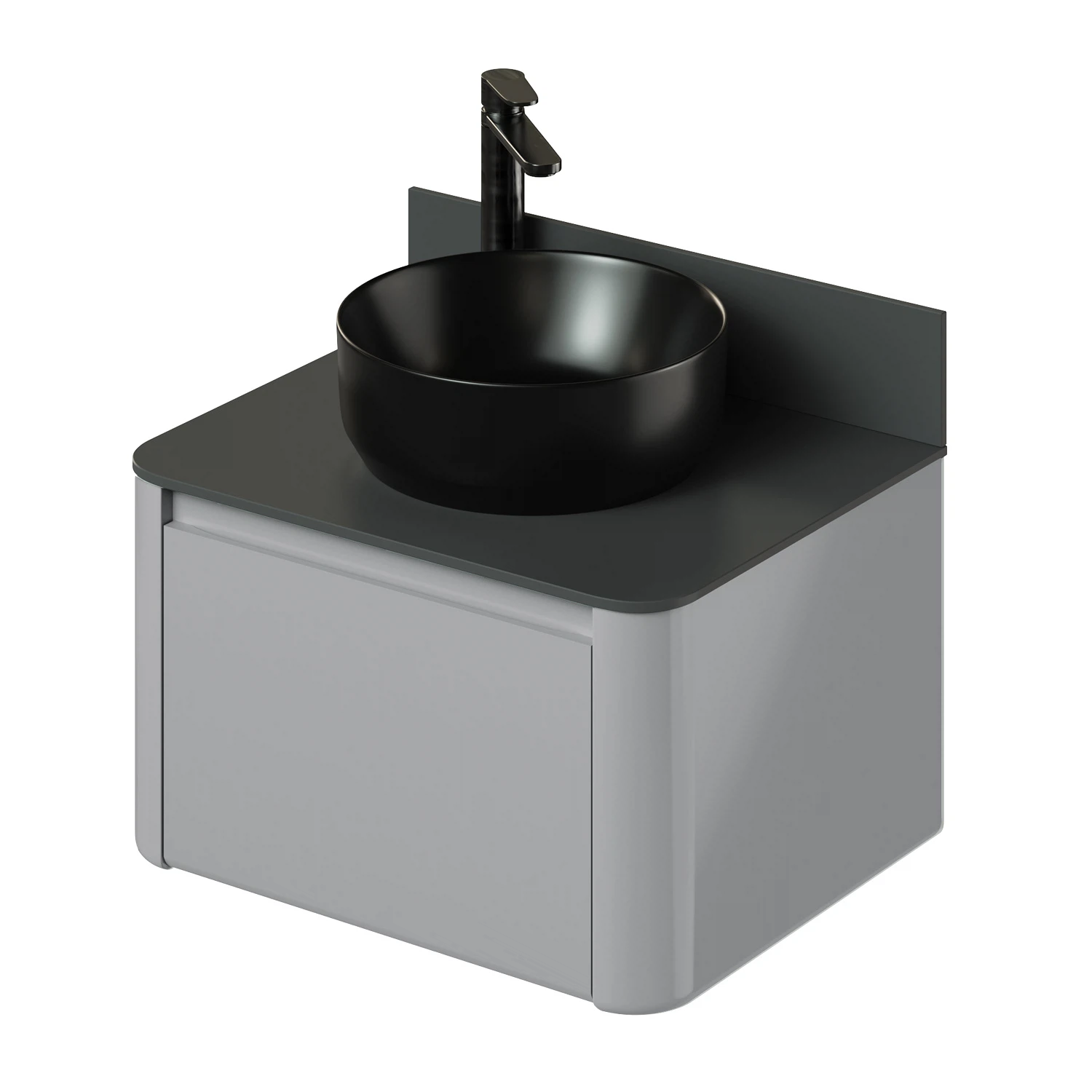 Изображение товара Тумба со столешницей Итана Pronto 60 606х474х360 Эмаль Серый матовый