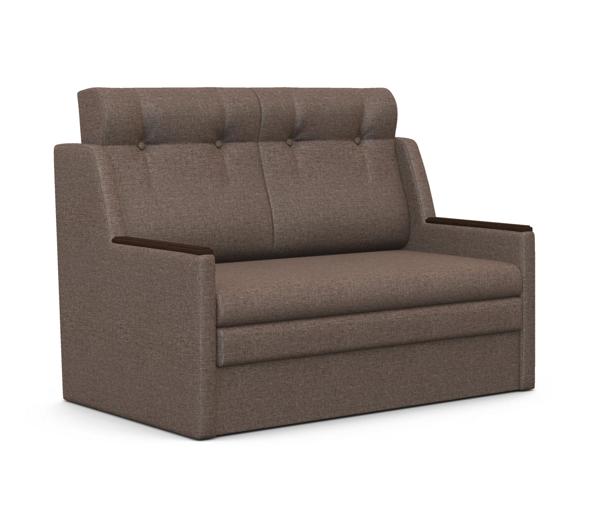 Изображение товара Диван-кровать Классика 2Д рогожка светло-коричневый с механизмом французская раскладушка