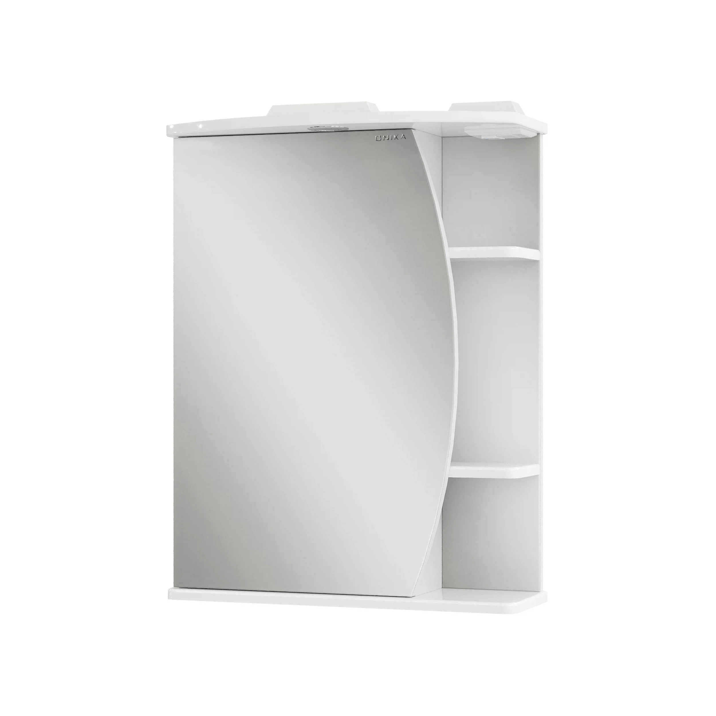 Изображение товара Зеркало-шкаф с подсветкой ONIKA Луна 60, белый, левый, влагостойкое