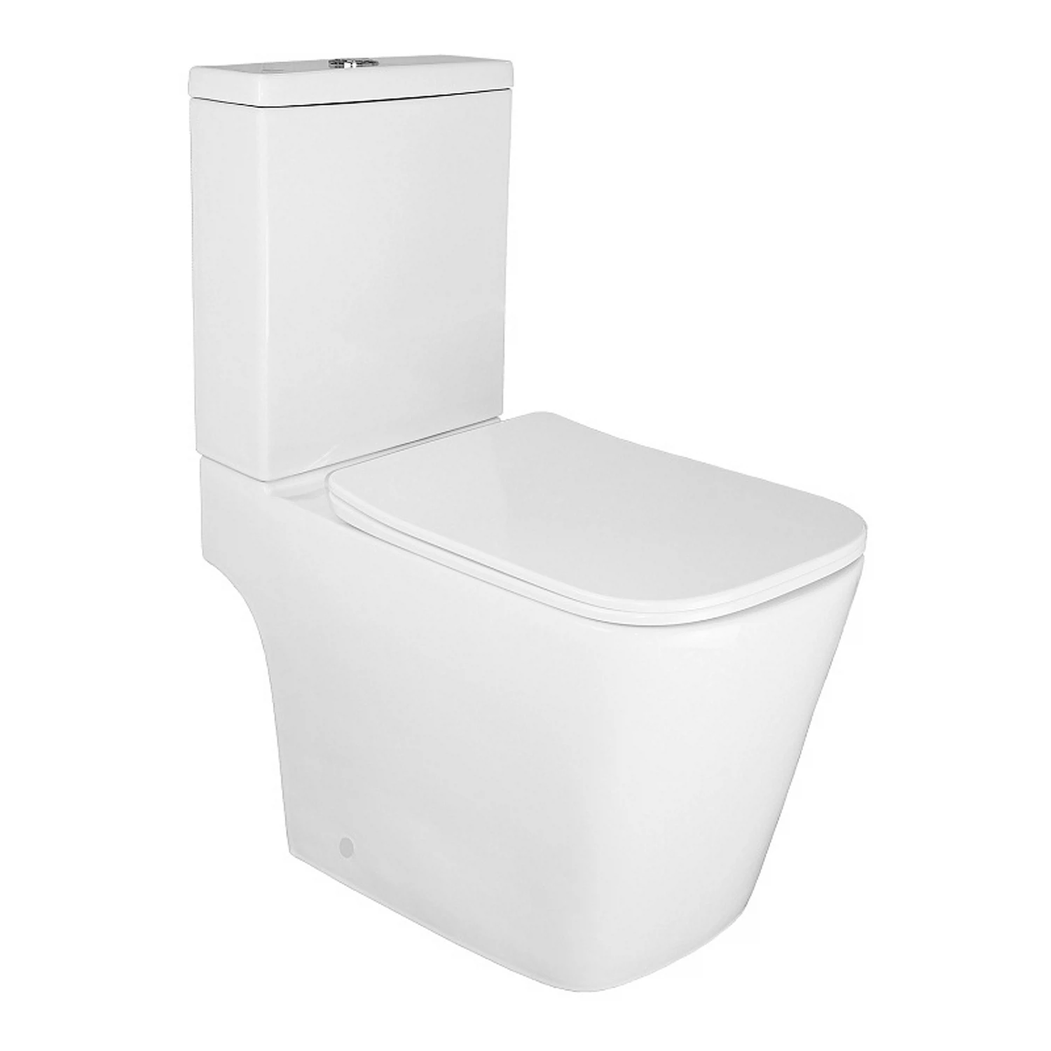 Изображение товара Унитаз напольный с бачком безободковый с быстросъемным сидеьем микролифт Azario Ferra AZ-1015