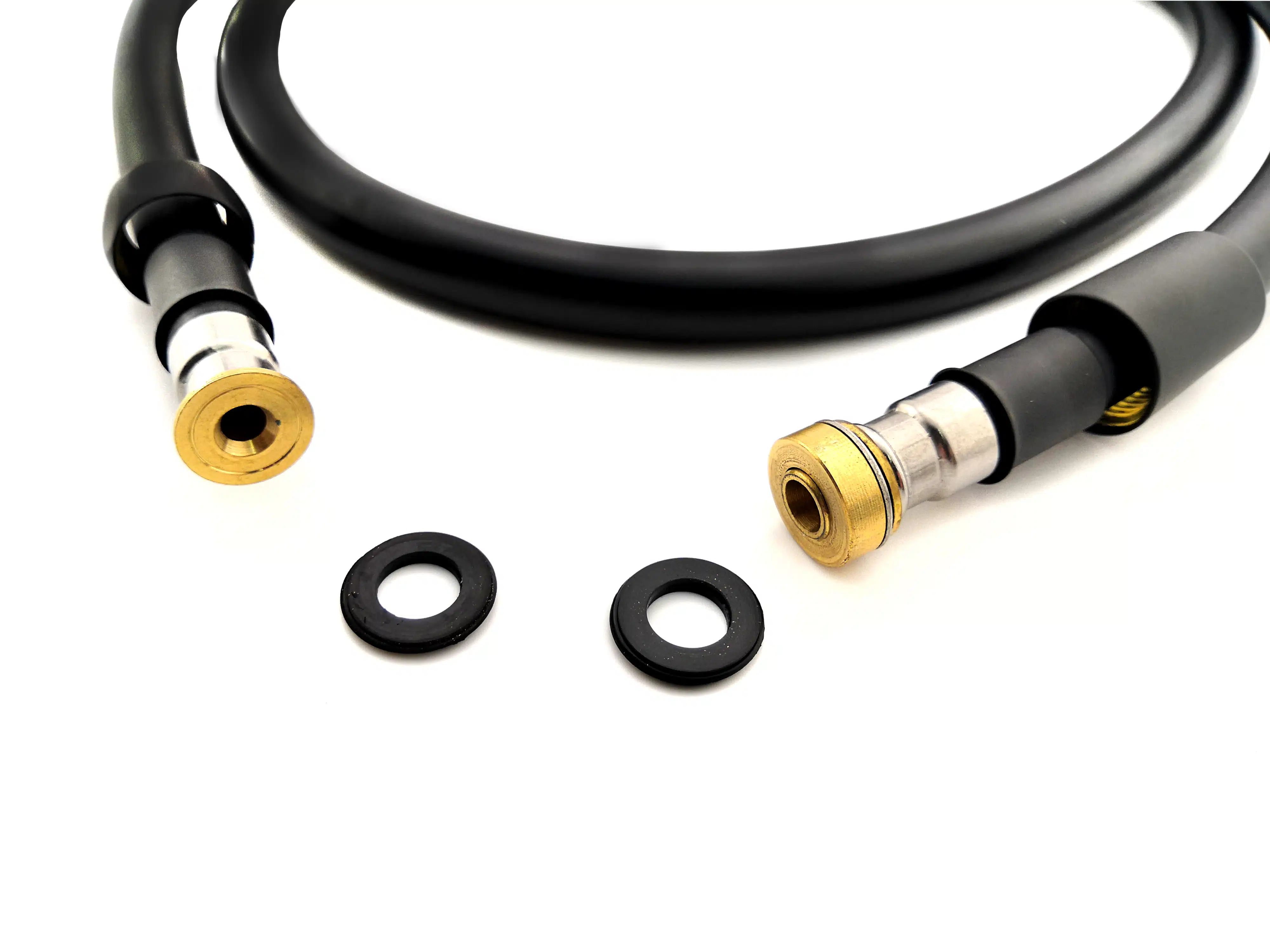 Изображение товара Шланг для душа силиконовый.ЧЕРНЫЙ. 150см