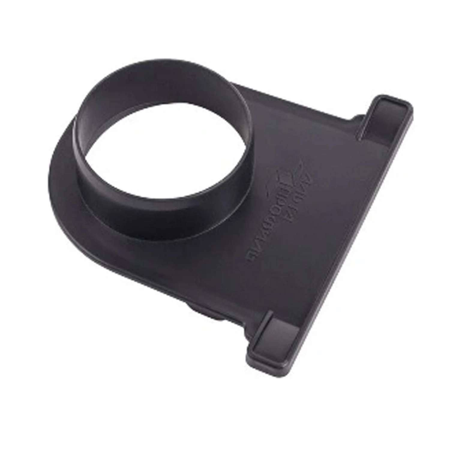 Изображение товара Торцевая заглушка канала 110 с отводом черная 0,142*0,130*0,042м