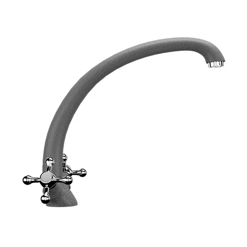 Изображение товара Ulgran U-013-309 смеситель кухни серый - поворотный излив, 1/2"