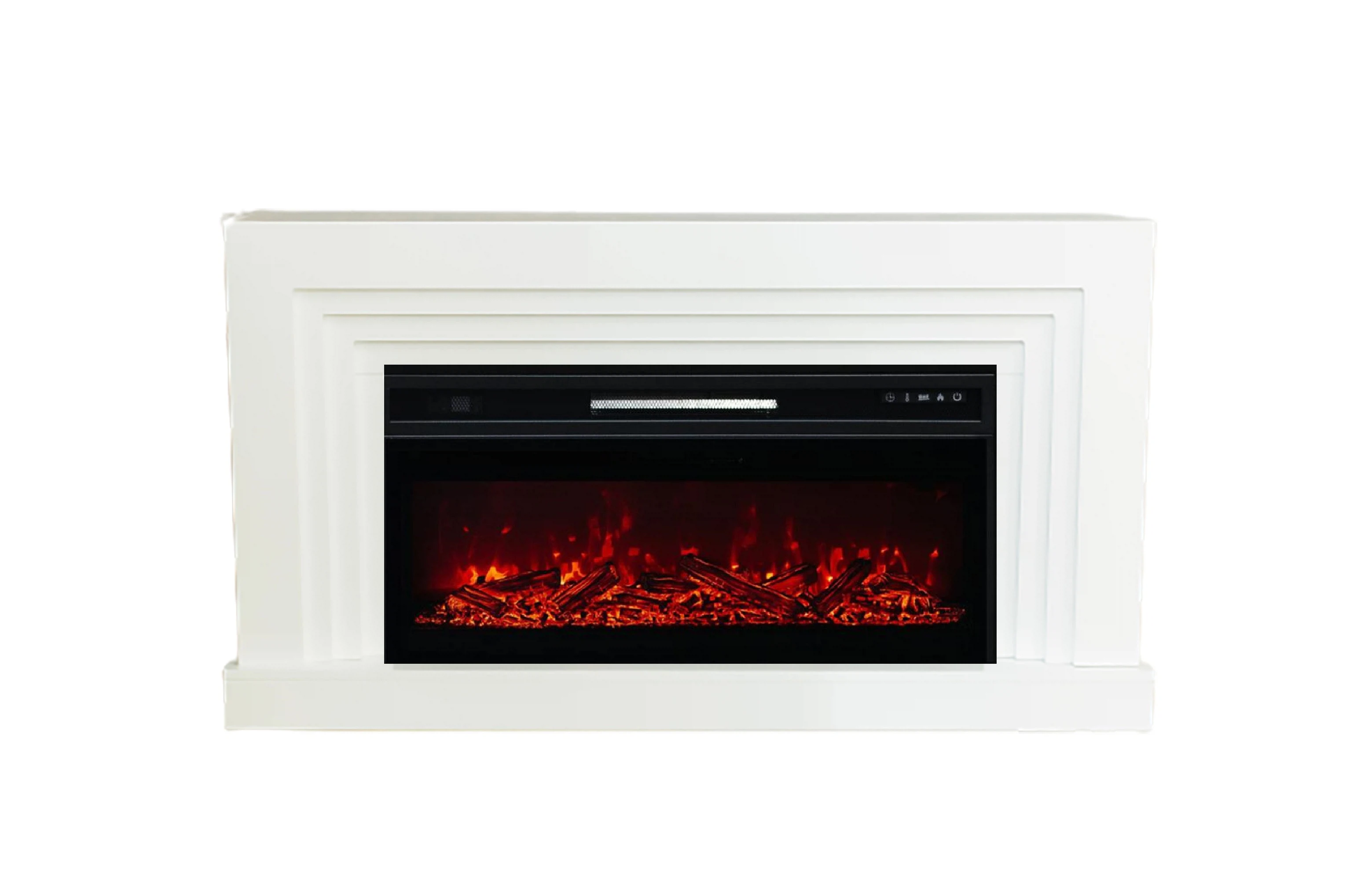 Изображение товара Каминокомплект Delta с очагом Pulsar 38 белый с черным разборной