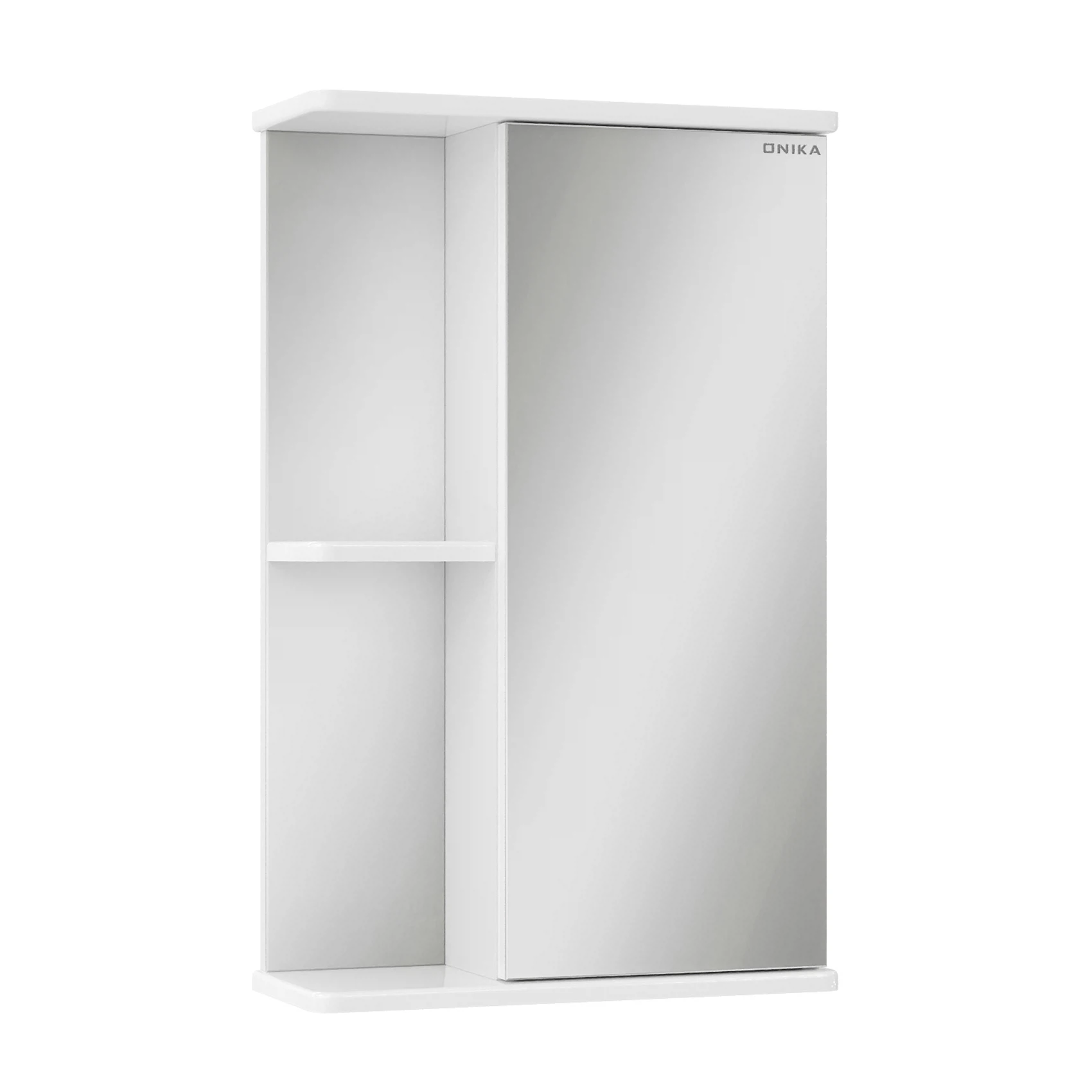 Изображение товара Шкаф-зеркало для ванной комнаты Onika Карина 45 белое влагостойкое