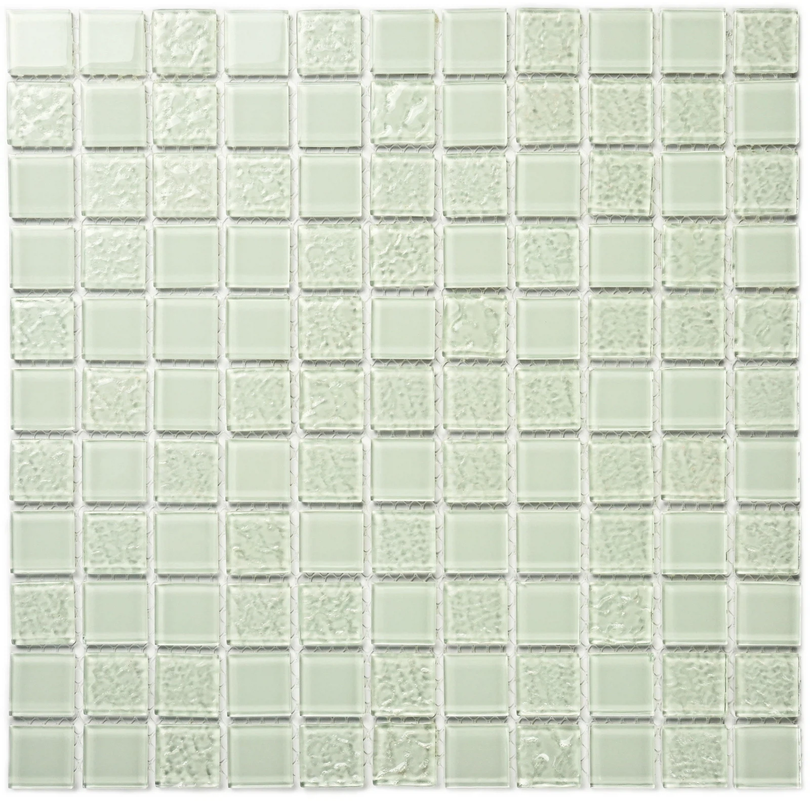 Изображение товара Стеклянная мозаика White Rose 30x30 см глянцевая для стен Испания