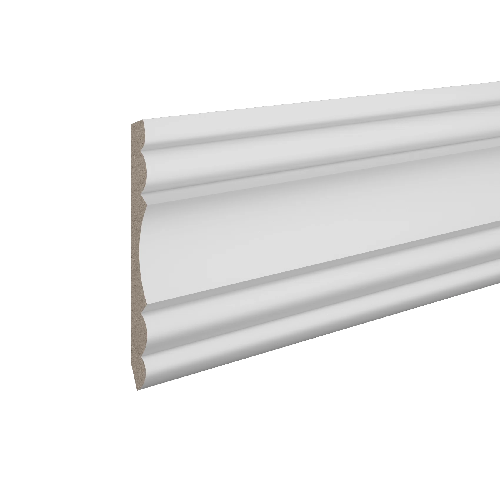 Изображение товара Карниз Ultrawood арт CR 0022 i - экологичный потолочный плинтус из ЛДФ, Россия, белый