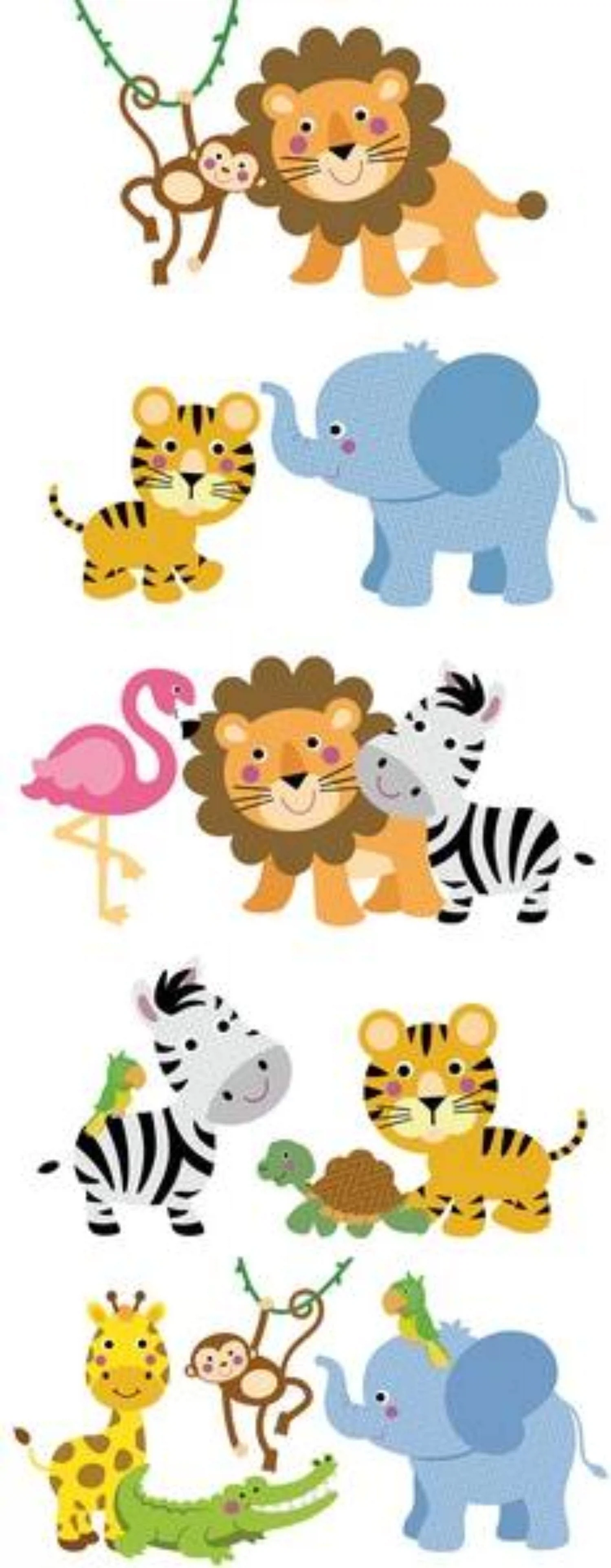 Изображение товара Панно Kids Safari из керамики для детской комнаты 100x40 см