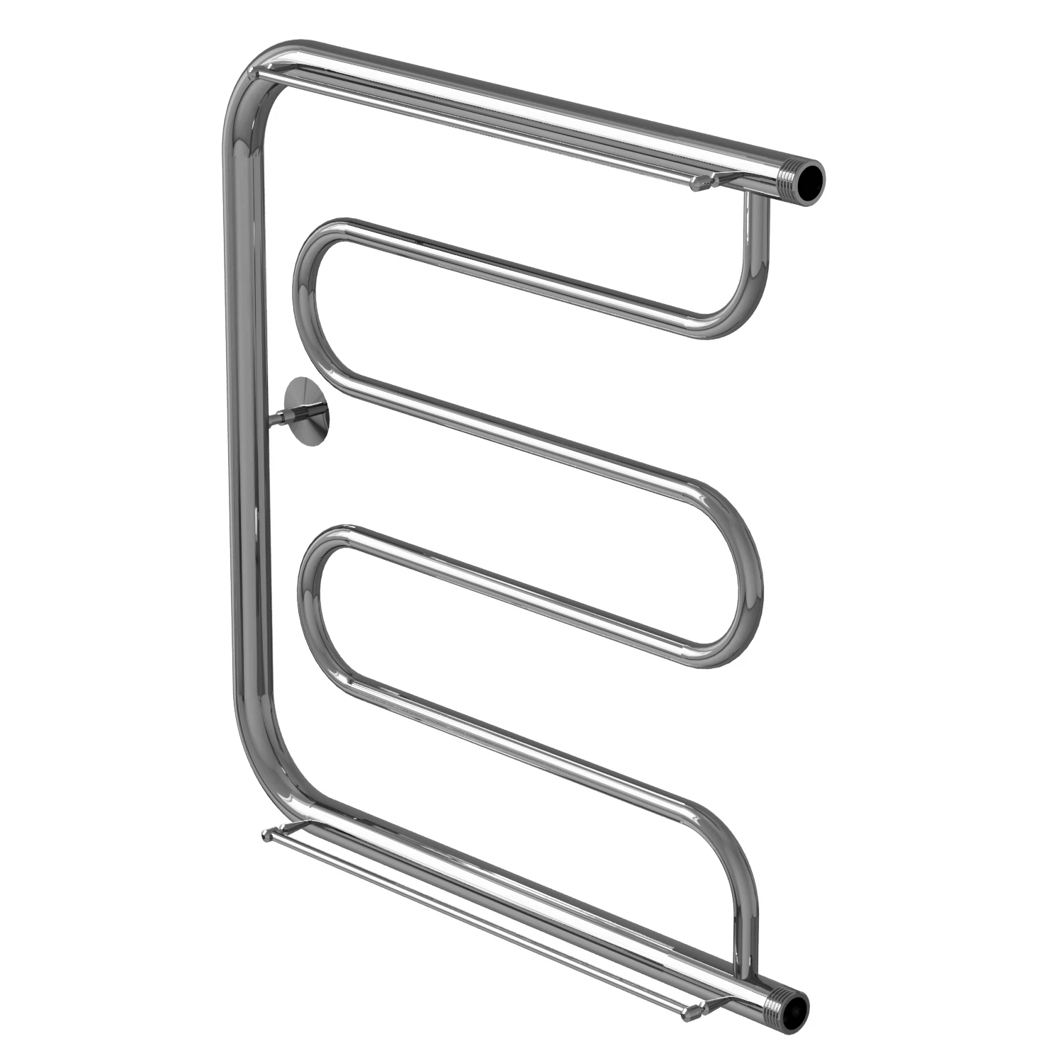 Изображение товара Полотенцесушитель MIXLINE SIMPLE PM1 60х60 1 дюйм водяной хром с полками