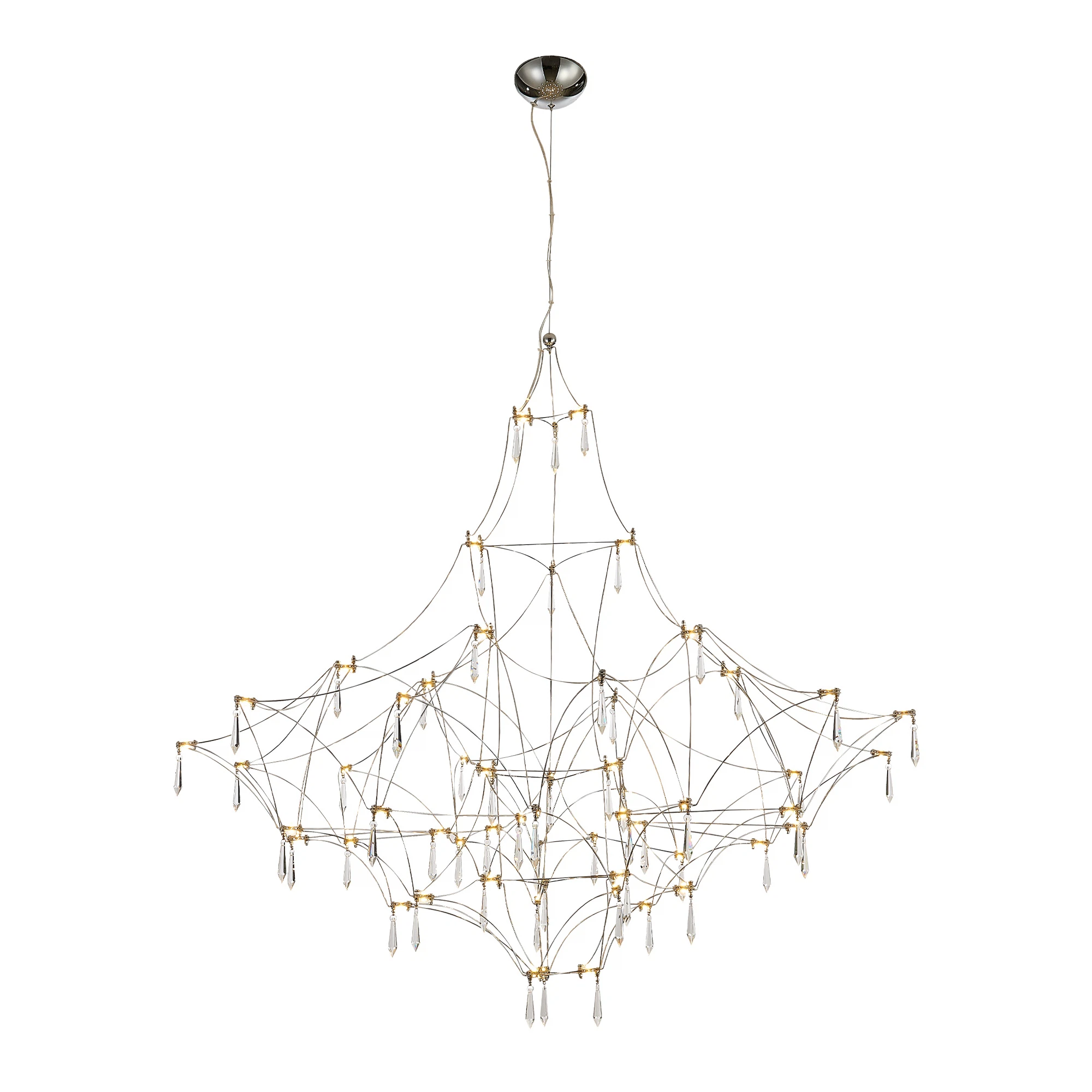 Изображение товара Светильник подвесной ST LUCE SL6601.113.114 встроенный светодиод хром Изображение товара Светильник подвесной ST LUCE SL6601.113.114 встроенный светодиод хром