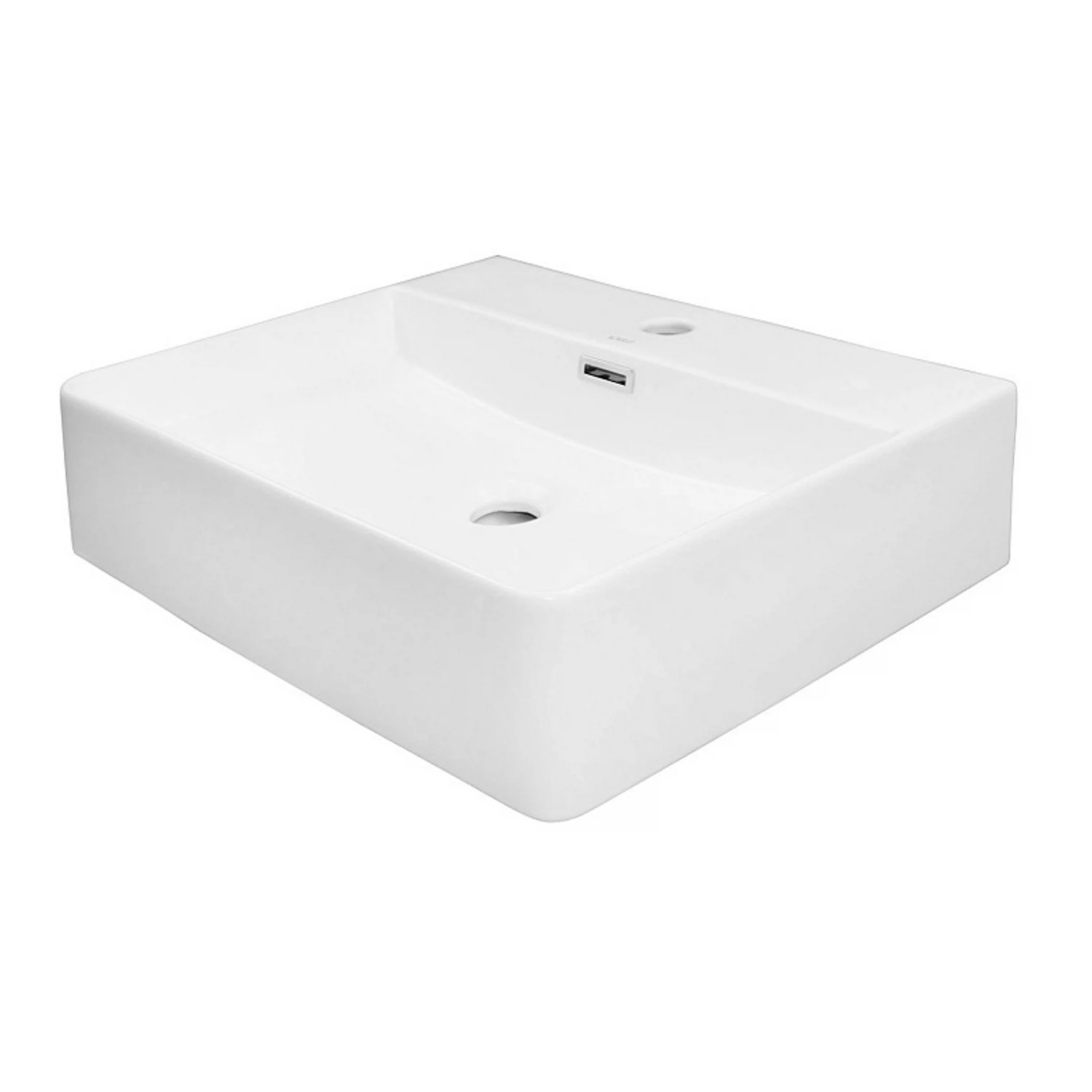 Изображение товара Накладная раковина Azario 50х42 AZ-2173-S-MW для ванной прямоугольная матовая белая