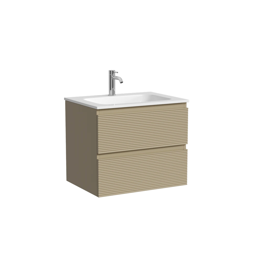 Изображение товара Подвесная тумба для ванной комнаты SANCOS Folk 590х445х500 капучино