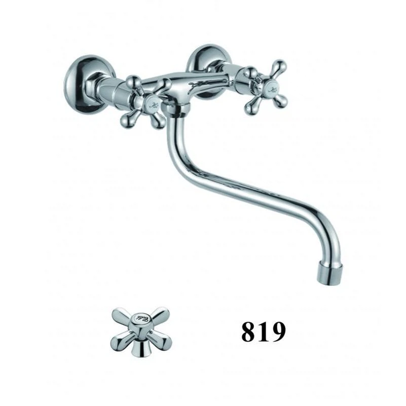 Изображение товара Смеситель для кухни настенный D-Lin D141819, хром