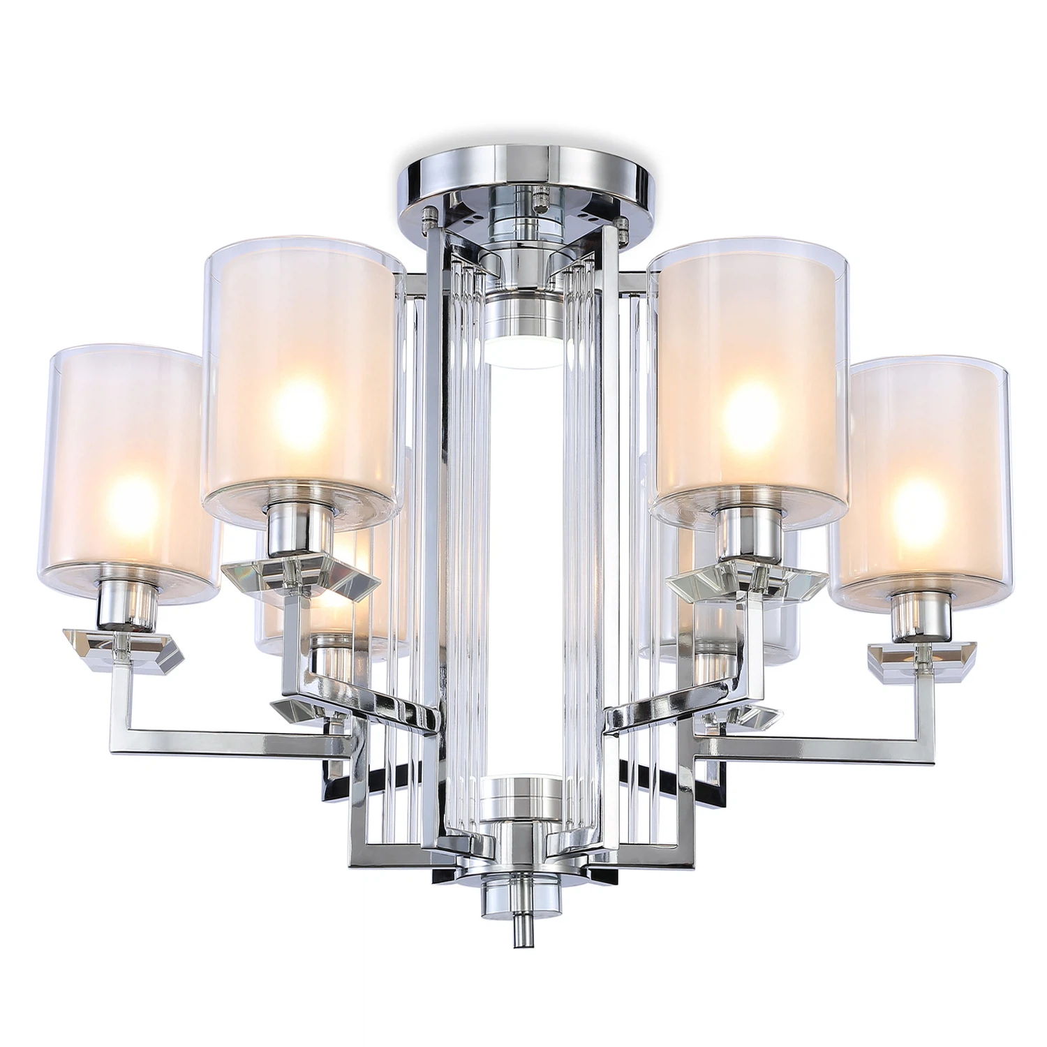 Изображение товара Люстра потолочная AMBRELLA LIGHT TR4418 6 ламп серебристая неоклассика