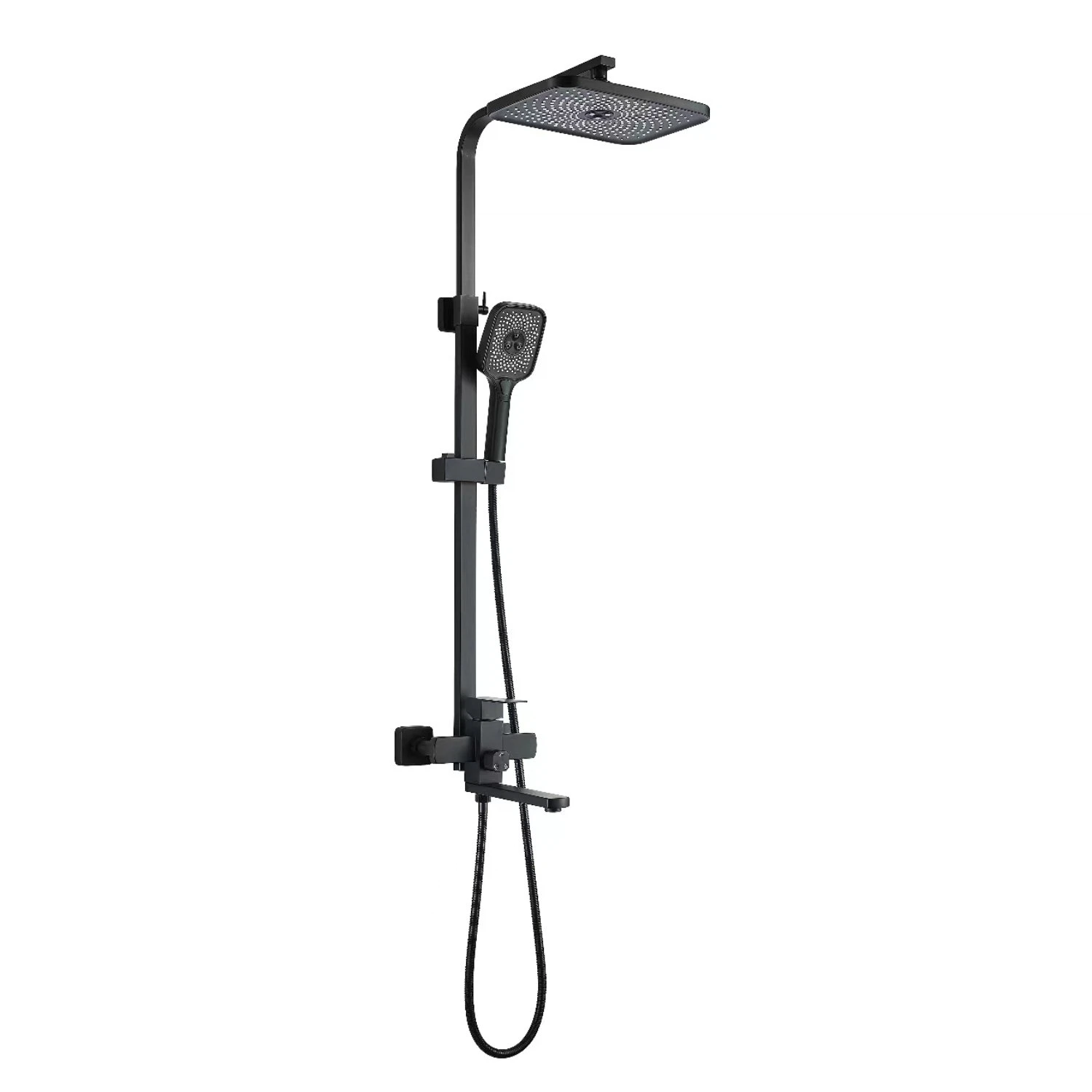 Изображение товара Душевая система Тропический душ Shevanik S7036H, черный