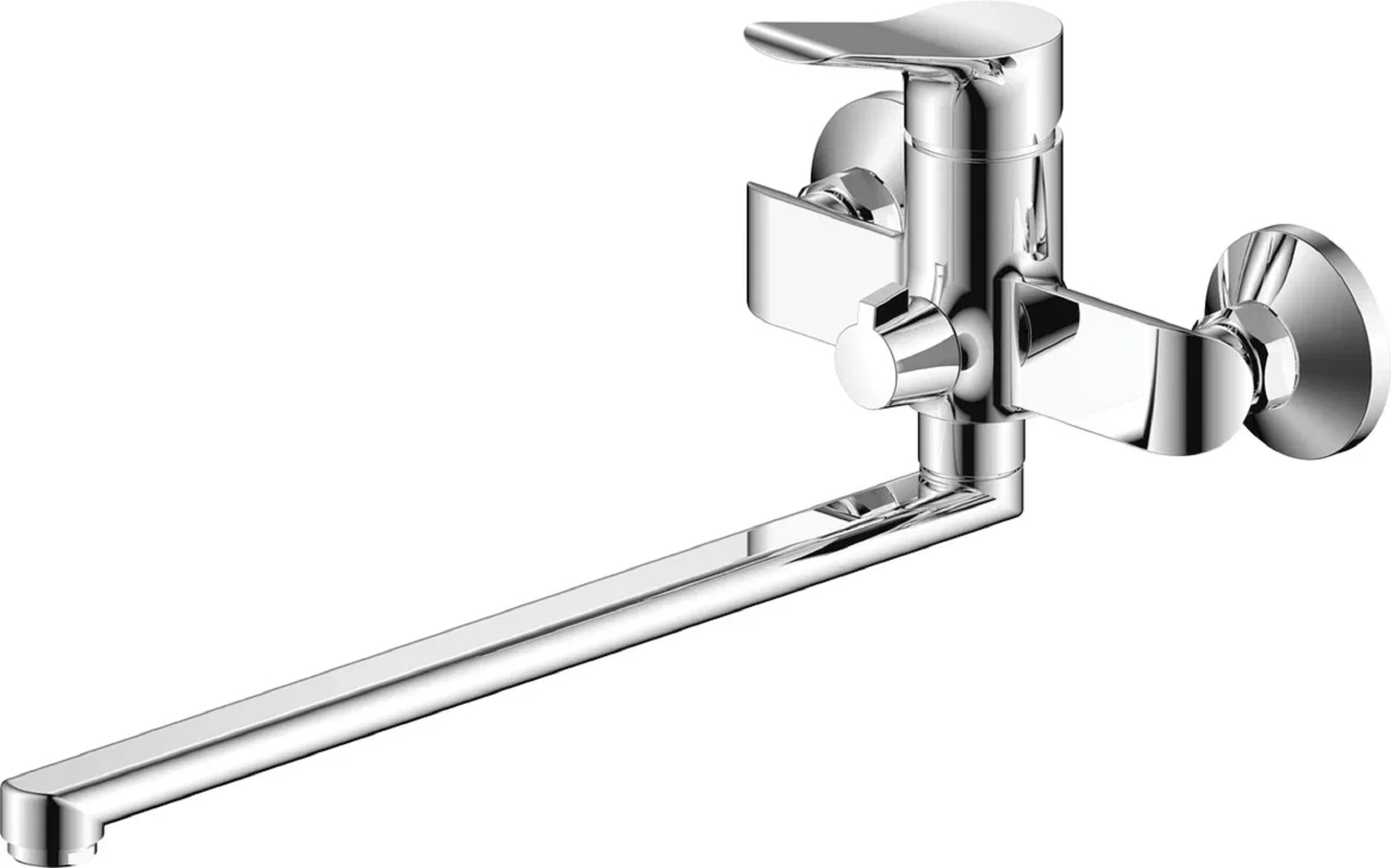 Изображение товара ARGOTECH SELENA Смеситель для ванны и умывальника с душевым набором, хром