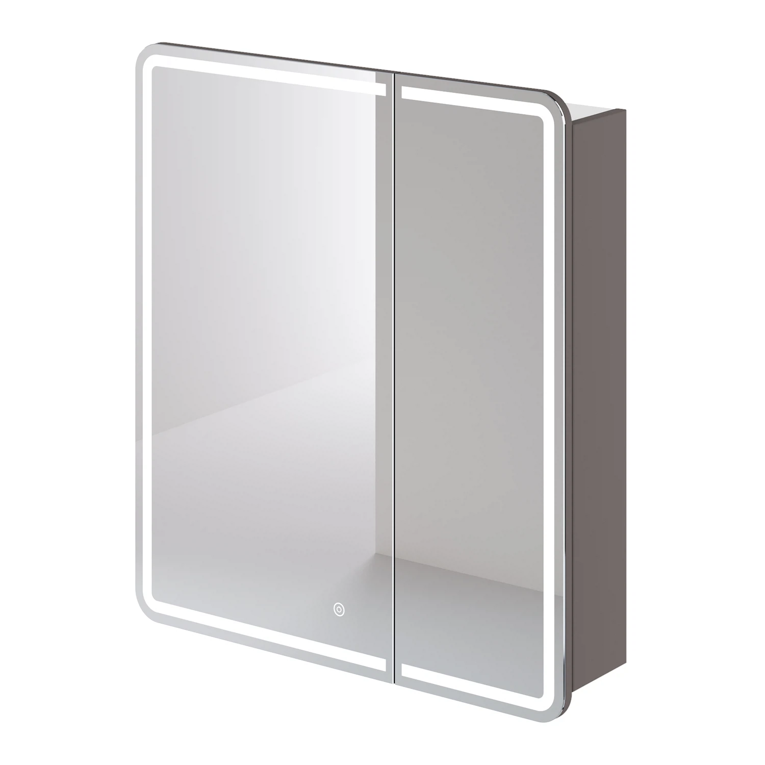 Изображение товара Зеркальный шкаф Итана Glori 70 с подсветкой цвет Амаретти для ванной