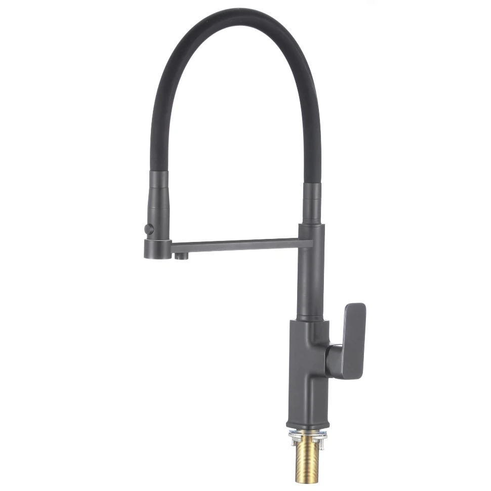 Изображение товара Смеситель Savol S-L1808Q-01 графит — фильтровый, гибкий излив, 5 лет гарантии