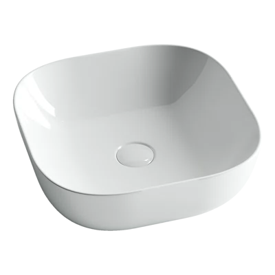 Изображение товара Накладная раковина для ванной комнаты Ceramica Nova ELEMENT белая 425x425 мм