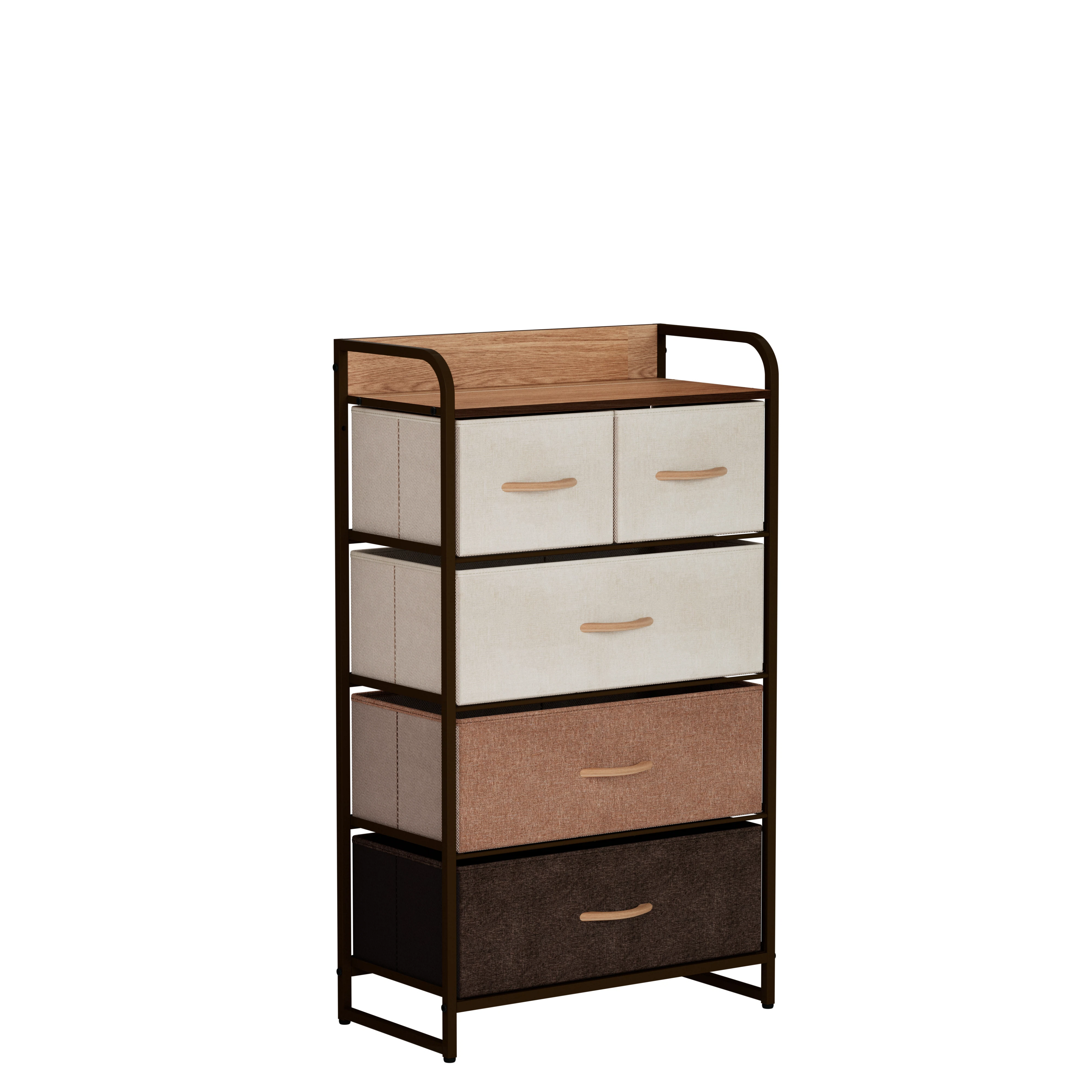 Изображение товара Комод Leset Ноа-5 бежевый с 5 ящиками для хранения мебели