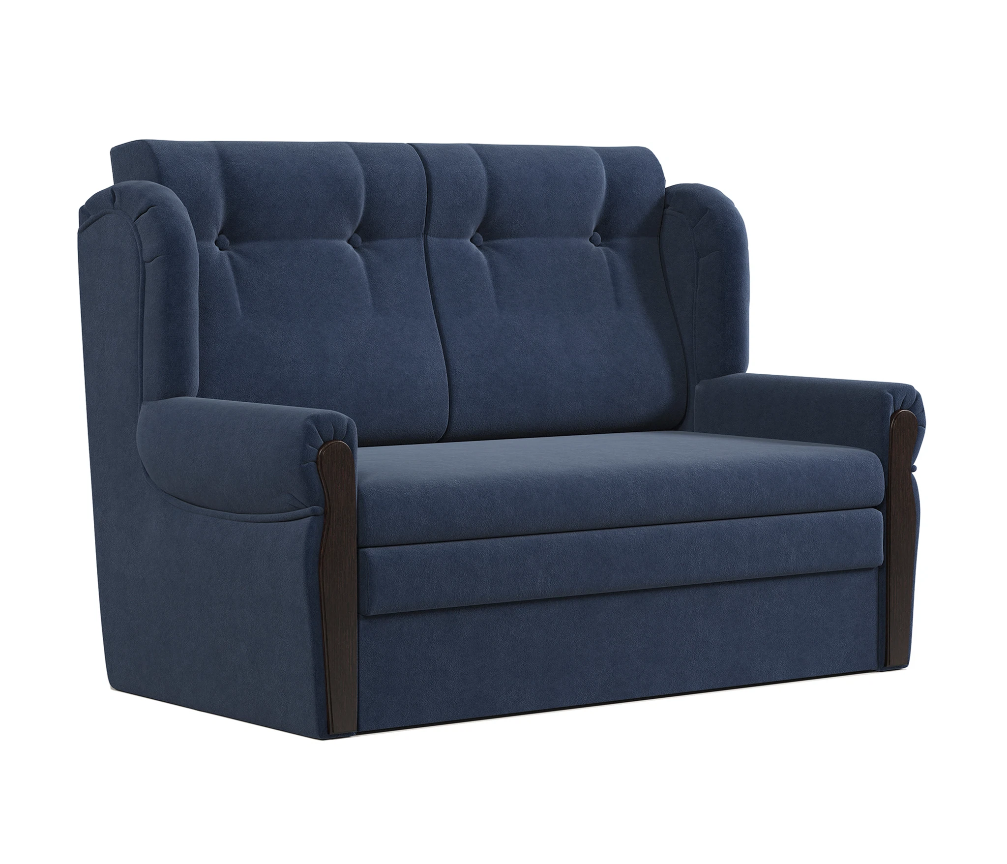 Изображение товара Диван-кровать Классика 2М велюр Ультра миднайт стильный и практичный