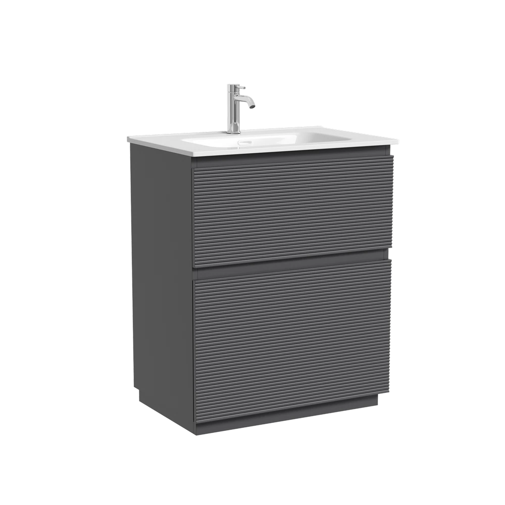 Изображение товара Тумба напольная SANCOS Folk Floor 690x445x850 с ящиками Grey soft