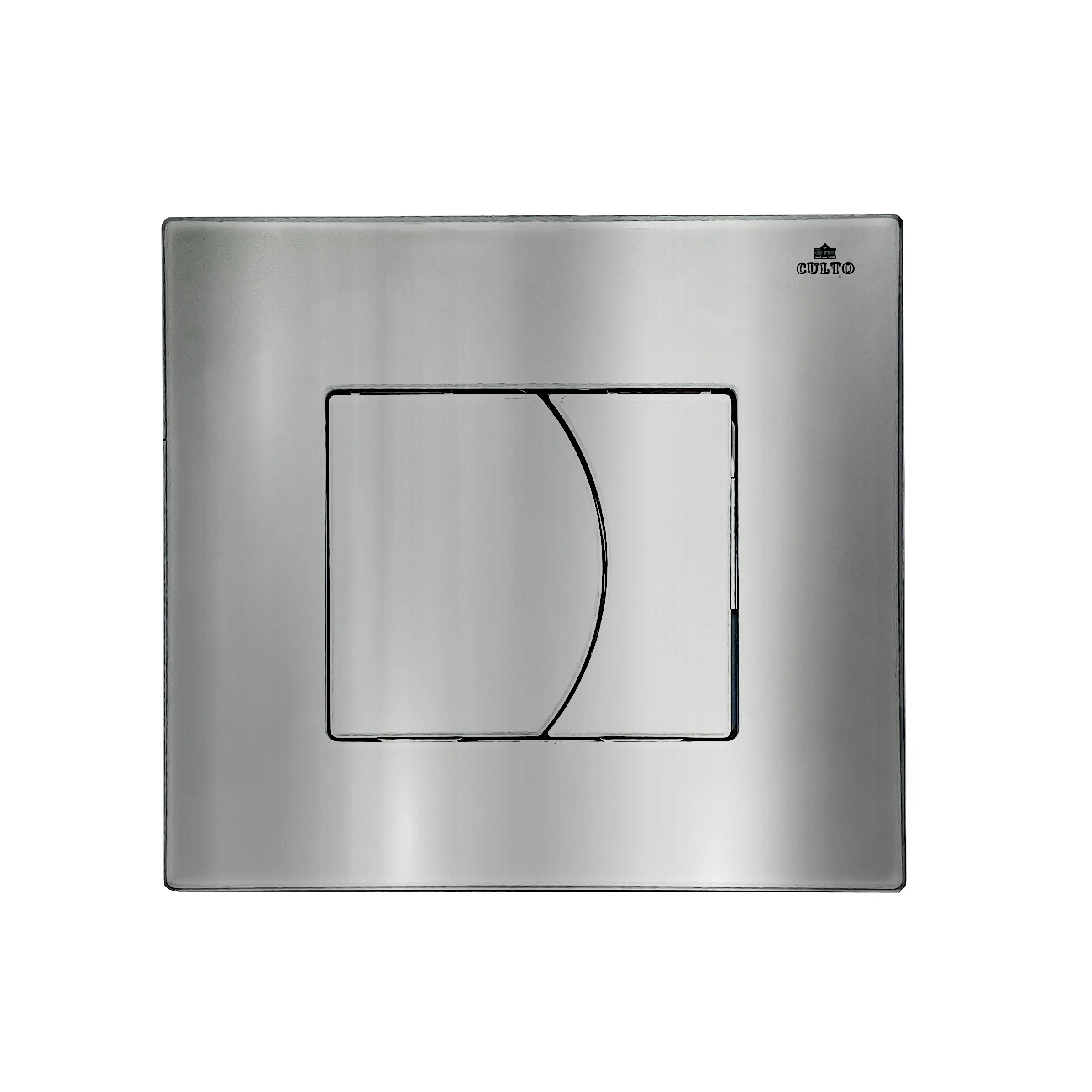 Изображение товара Панель смыва CULTO хром глянец двуклавишная для унитаза