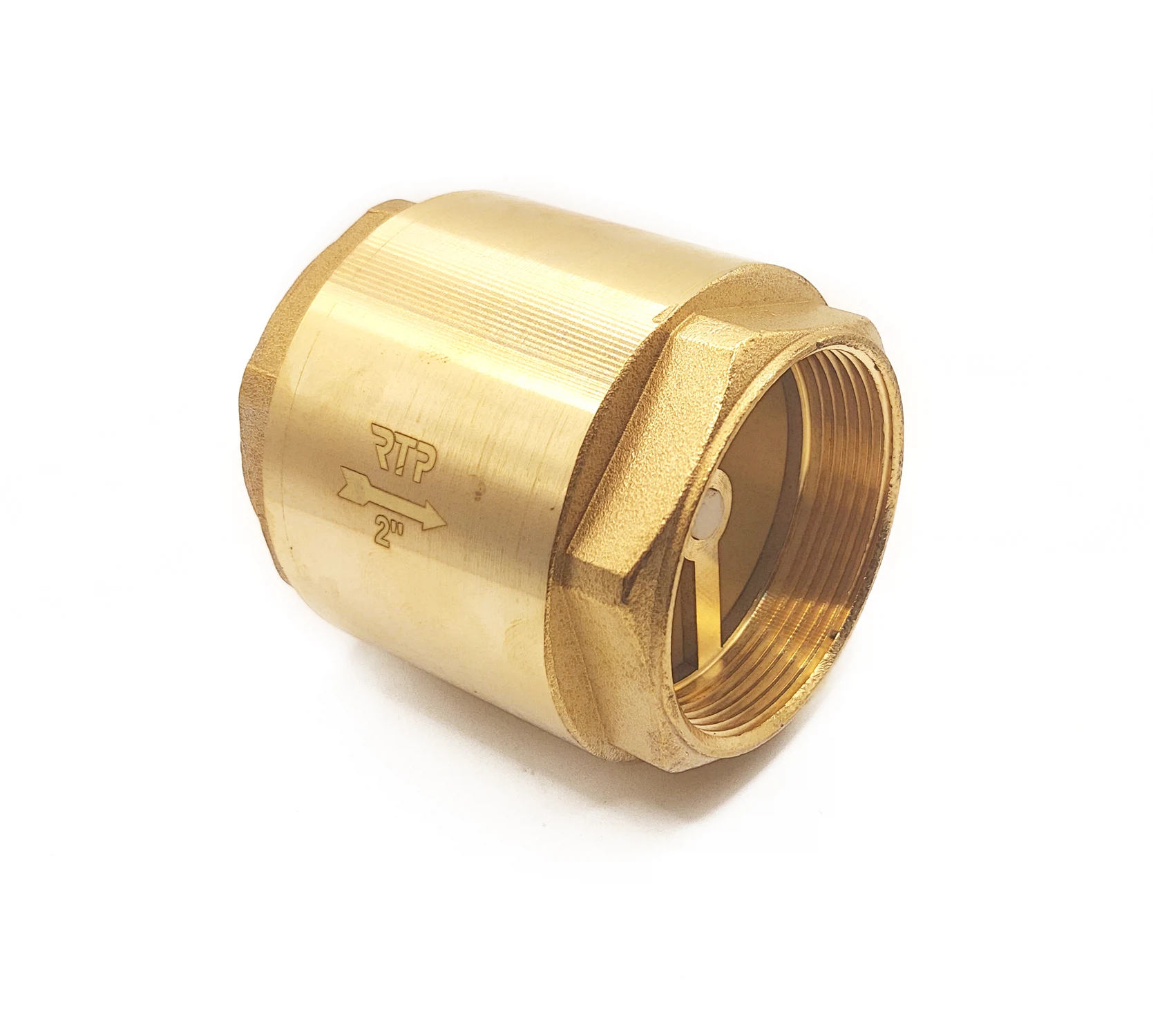 Изображение товара Обратный клапан латунный 1/2" внутренняя резьба RTP