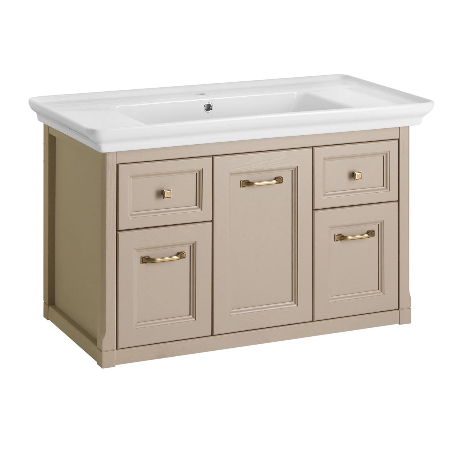 Изображение товара Тумба с раковиной Подстолье Толедо 105 Капучино, подвесная, Россия