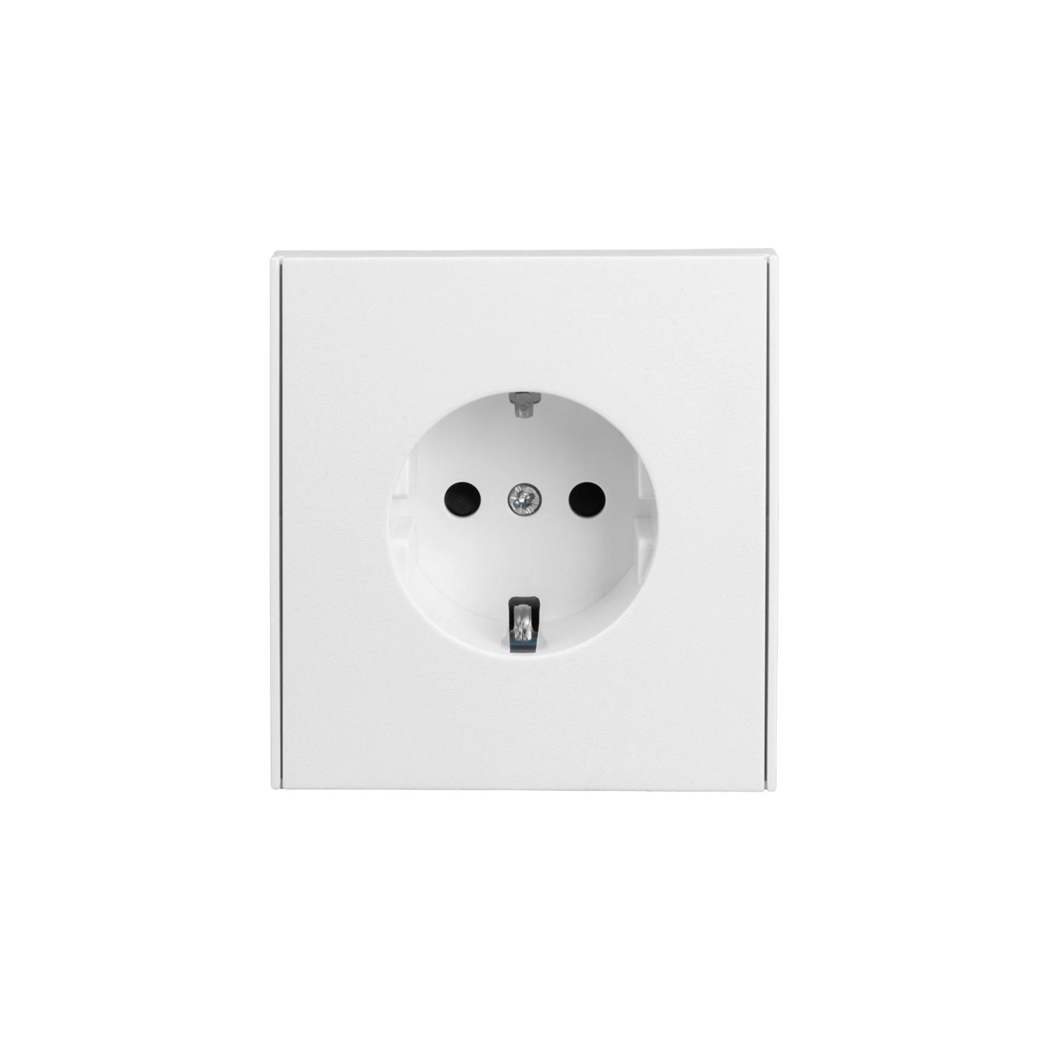 Изображение товара Розетка STRONG 1-ая с з/у со шторками 16А белая KRANZ для безопасного подключения