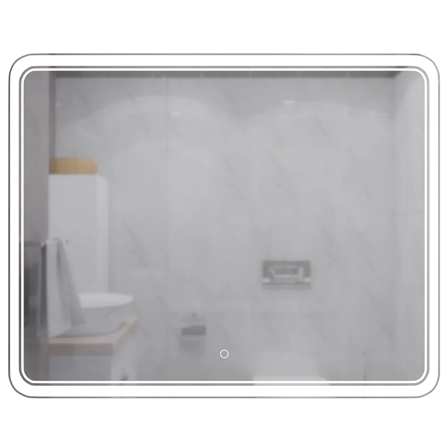 Изображение товара Зеркало с подсветкой Mixline Умберто 1000x800 влагостойкое сенсорное