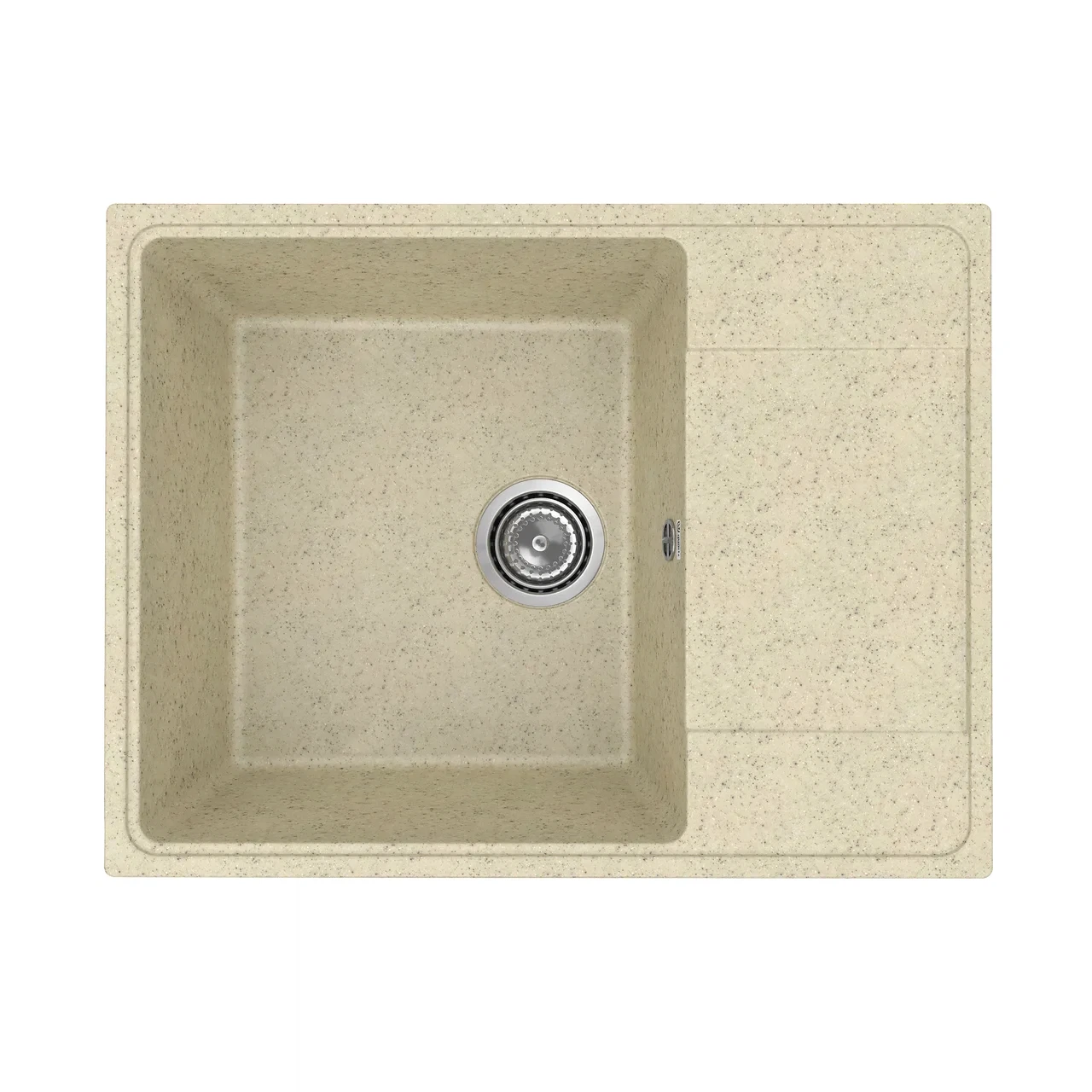 Изображение товара Кухонная мойка Practik PR-M-650-002 (без сифона), слоновая кость, искусственный камень
