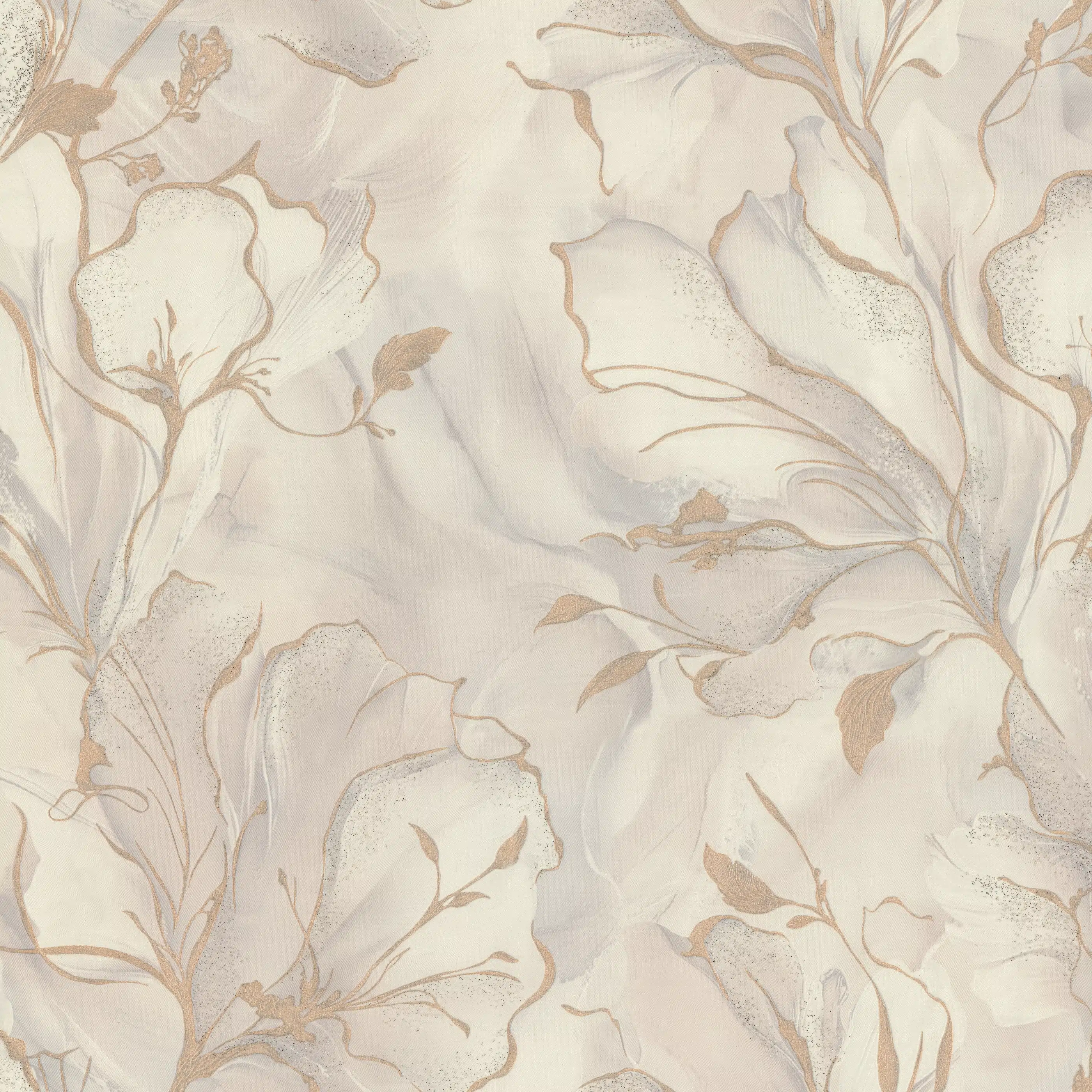 Изображение товара Флизелиновые обои Moonbloom Euro Decor бежевые 1,06x10,05м современный стиль