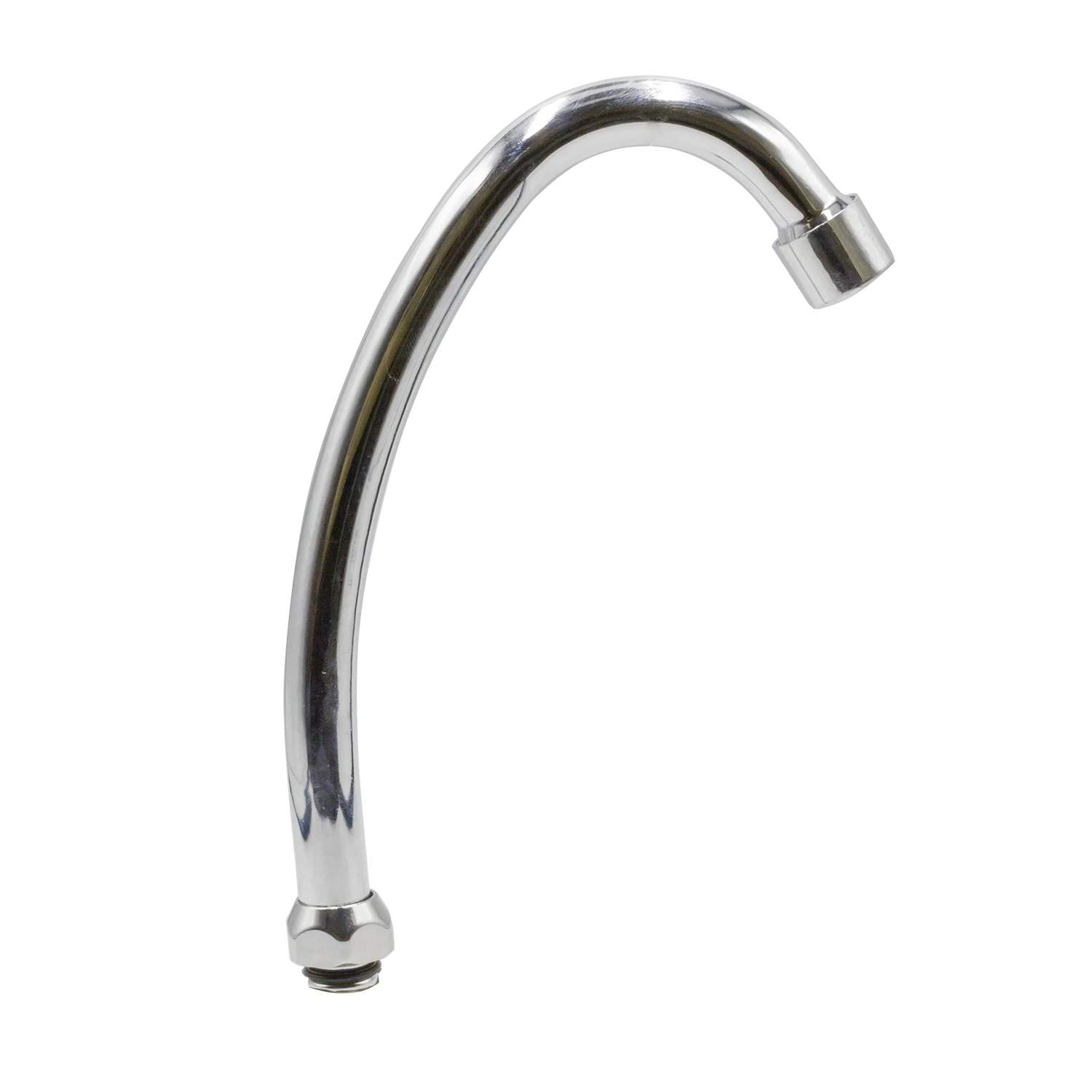 Изображение товара Излив для смесителя кухни 1/2" MIXLINE округлая, нержавеющая сталь, хром