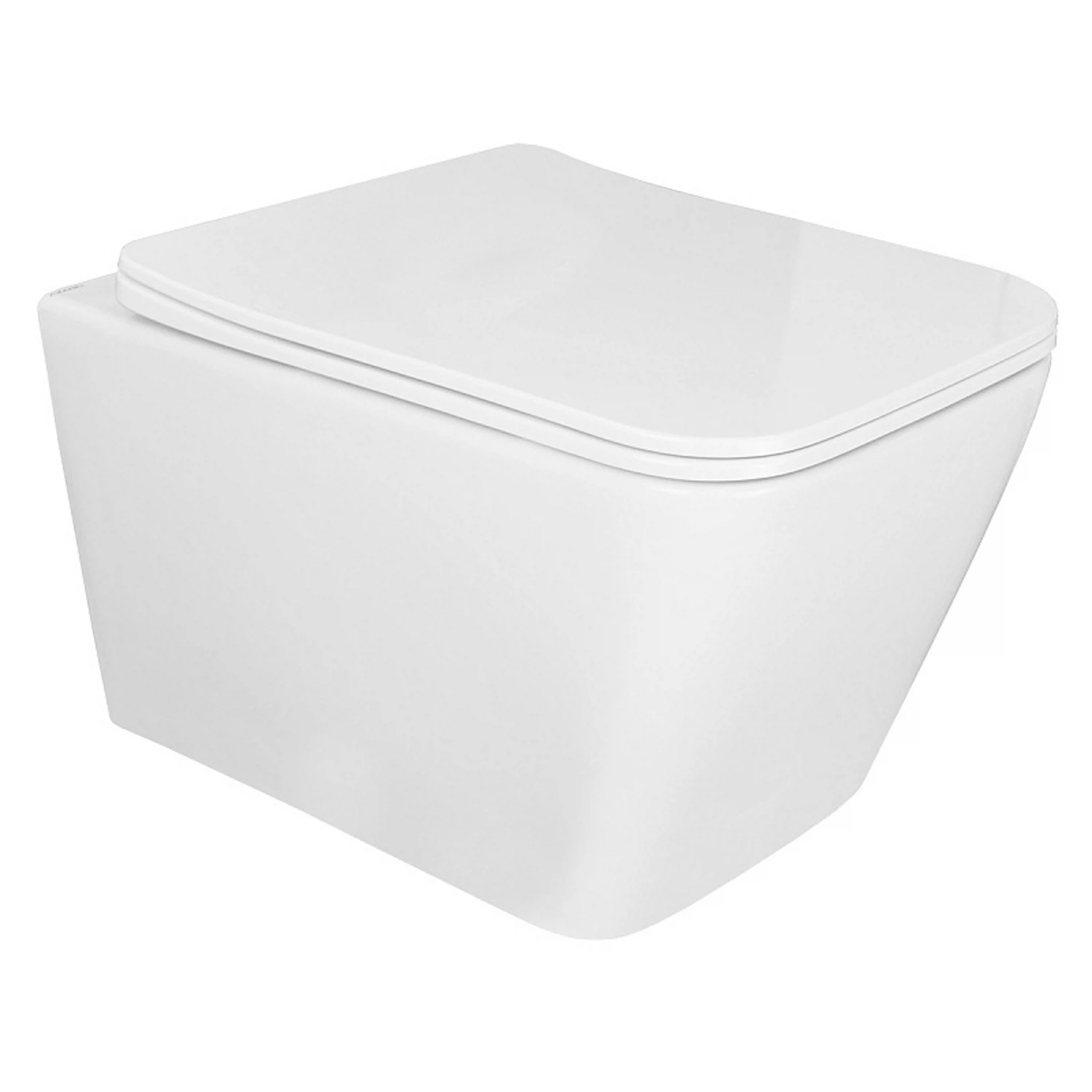 Изображение товара Унитаз подвесной безободковый Azario Boca AZ-2002 с микролифтом и скрытым монтажом