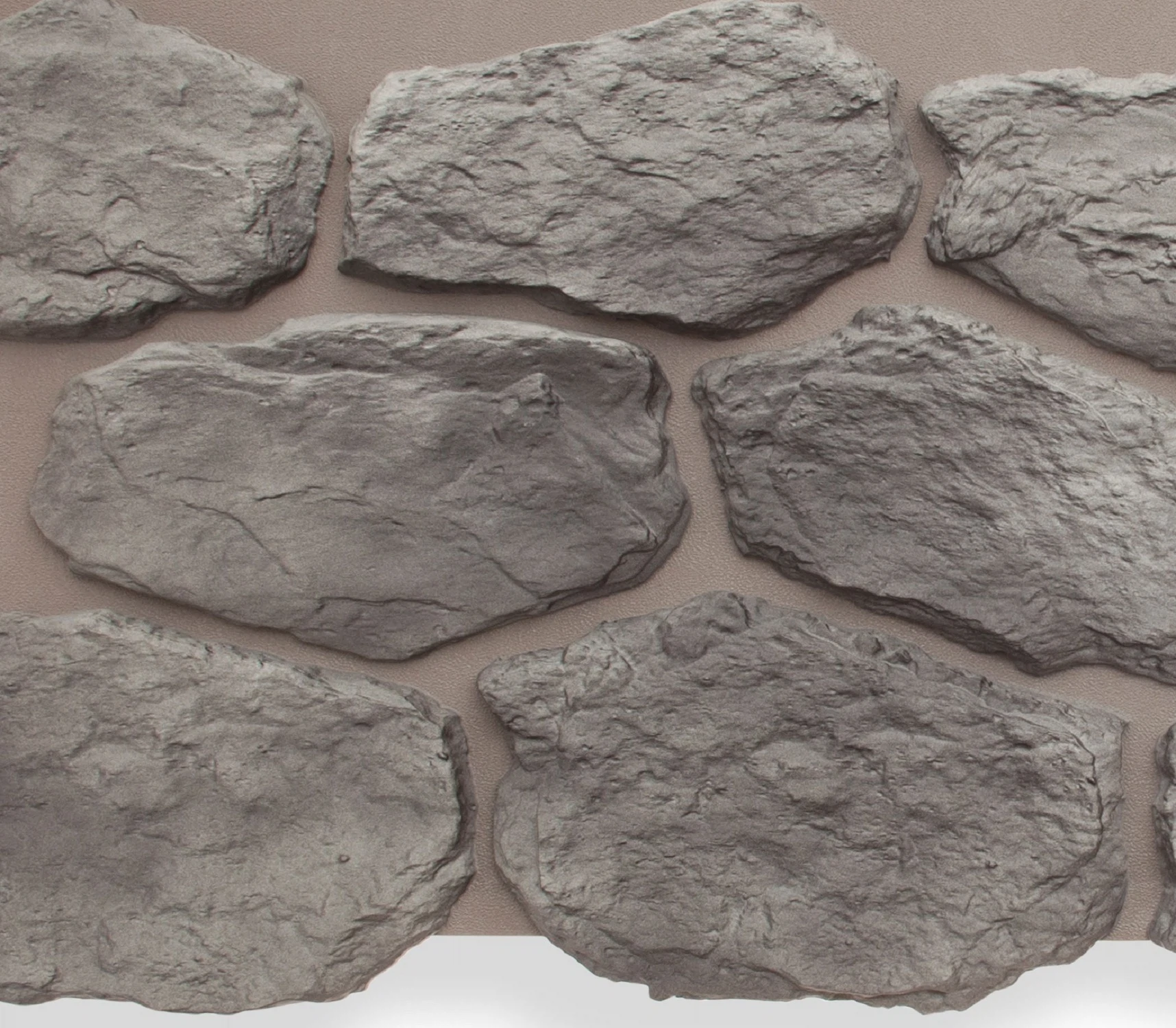 Изображение товара Фасадная панель Бутовый камень 1030х440мм Альта-Профиль серый