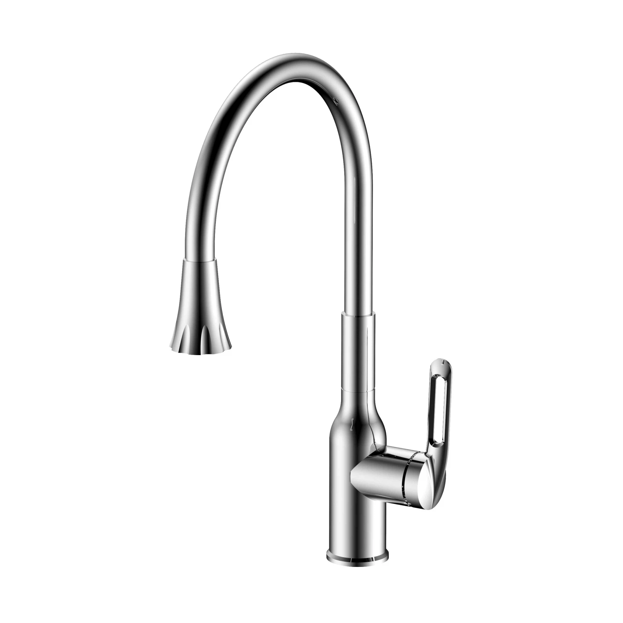 Изображение товара Смеситель для кухни с гибким изливом и режимом душ Haiba HB42830, хром Изображение товара Смеситель для кухни с гибким изливом и режимом душ Haiba HB42830, хром