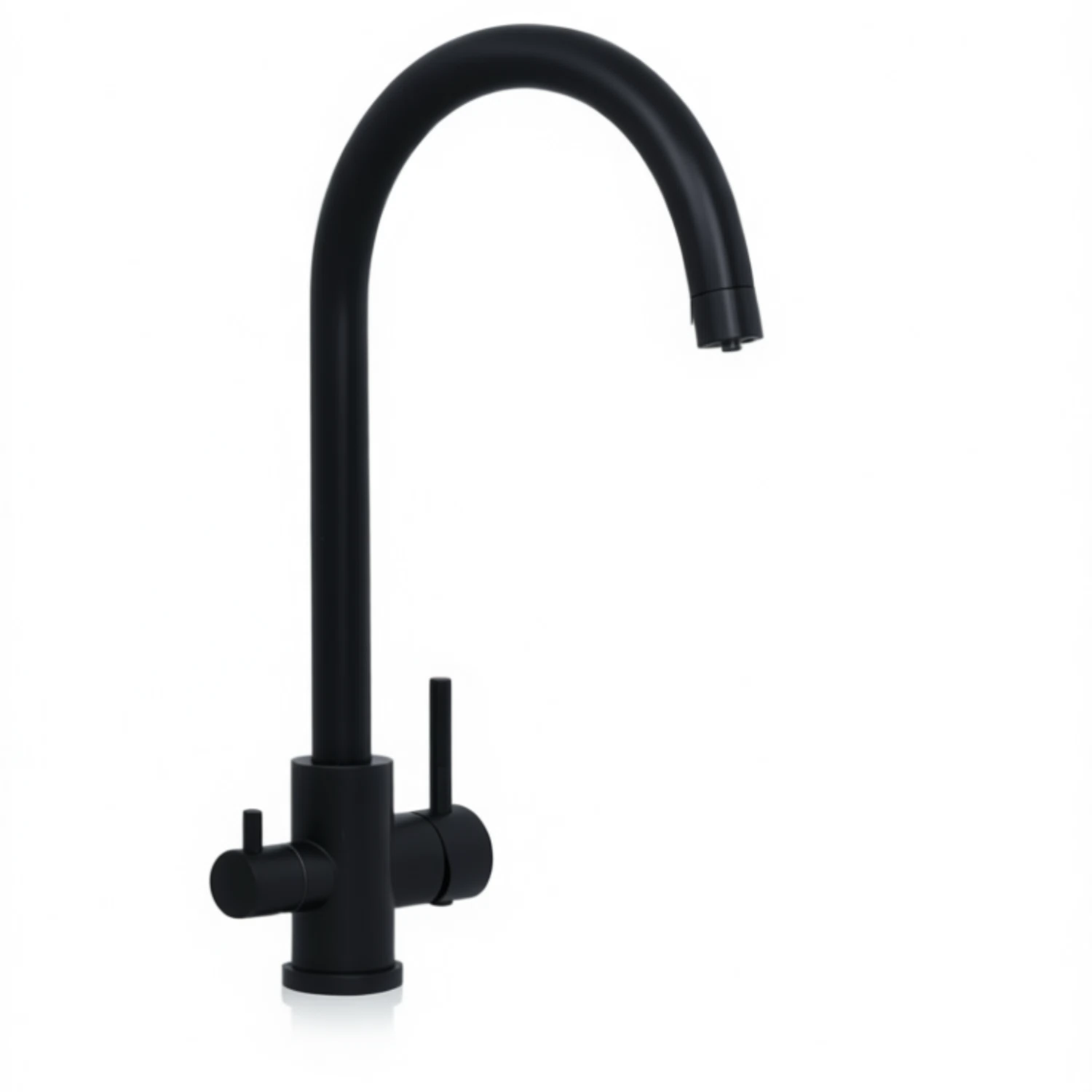 Изображение товара Смеситель для кухни Alcora Tugela с фильтром, черный, монтаж на мойку или столешницу