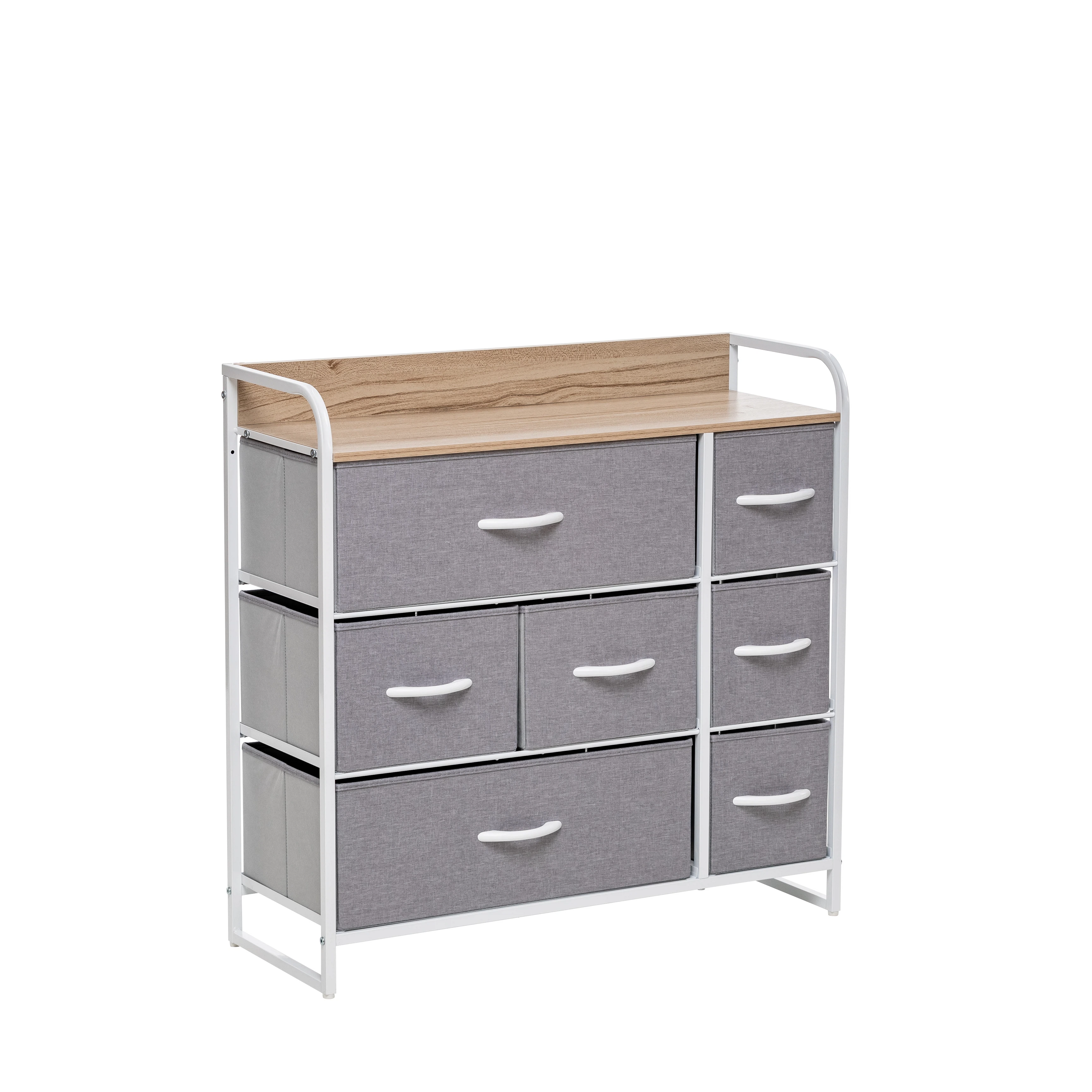 Изображение товара Комод Ноа 7 ящ серый от Leset с водостойкой поверхности и модульной конструкцией