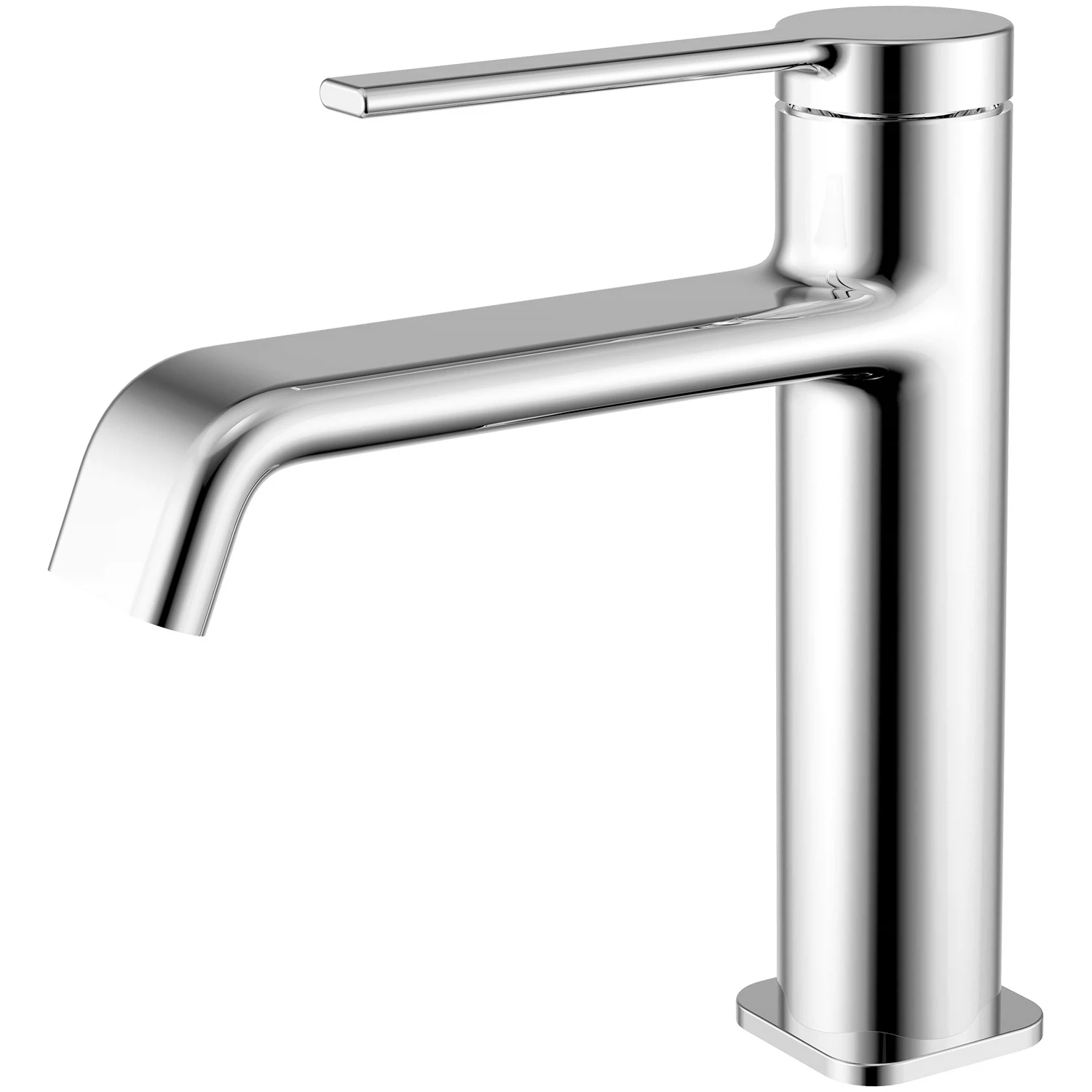 Изображение товара Смеситель для раковины Azario VINCENTE без донного клапана, графит (AZ-VPV168326AJ)