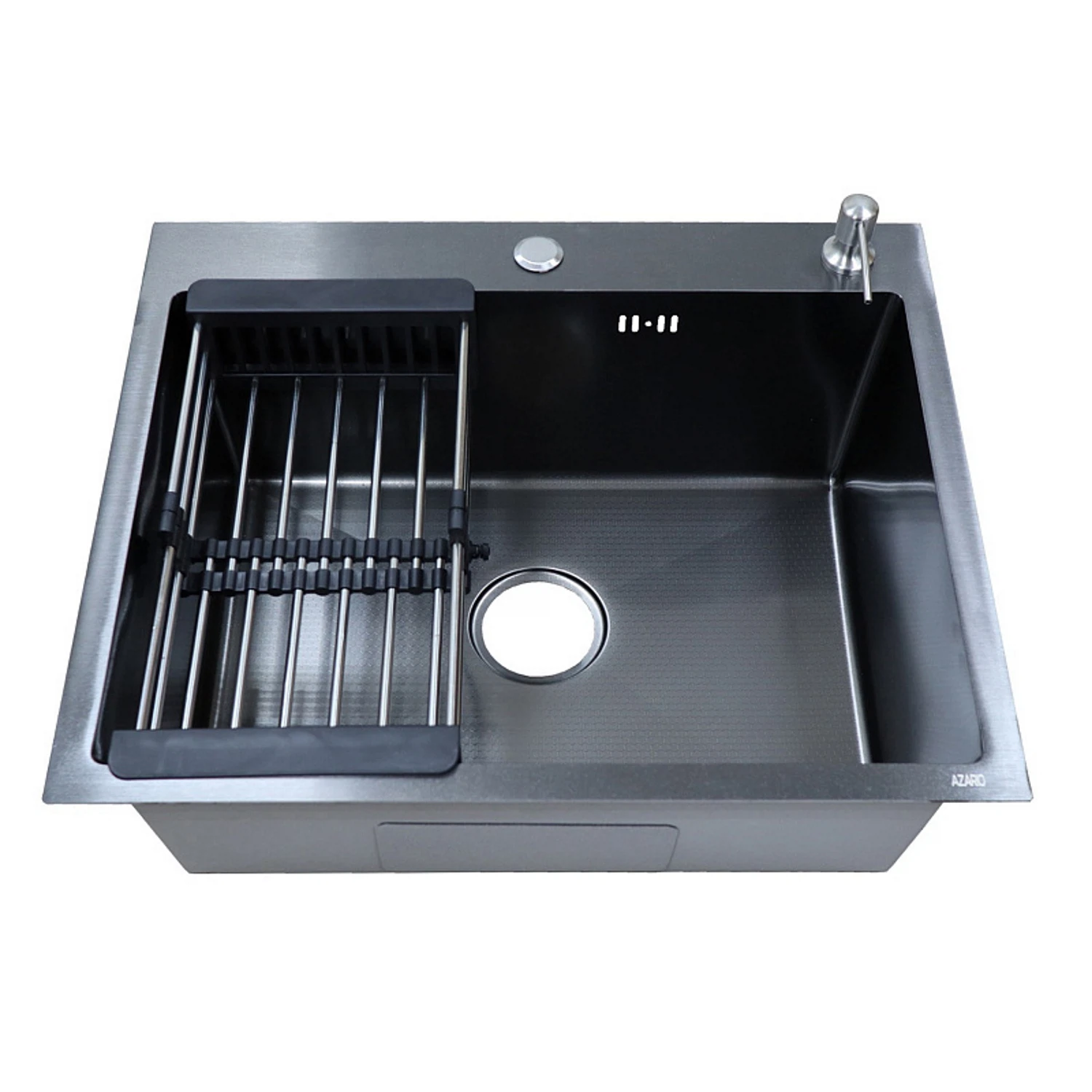 Изображение товара Мойка для кухни Azario NICOLE 600х500х220 AZB6050H черная соты