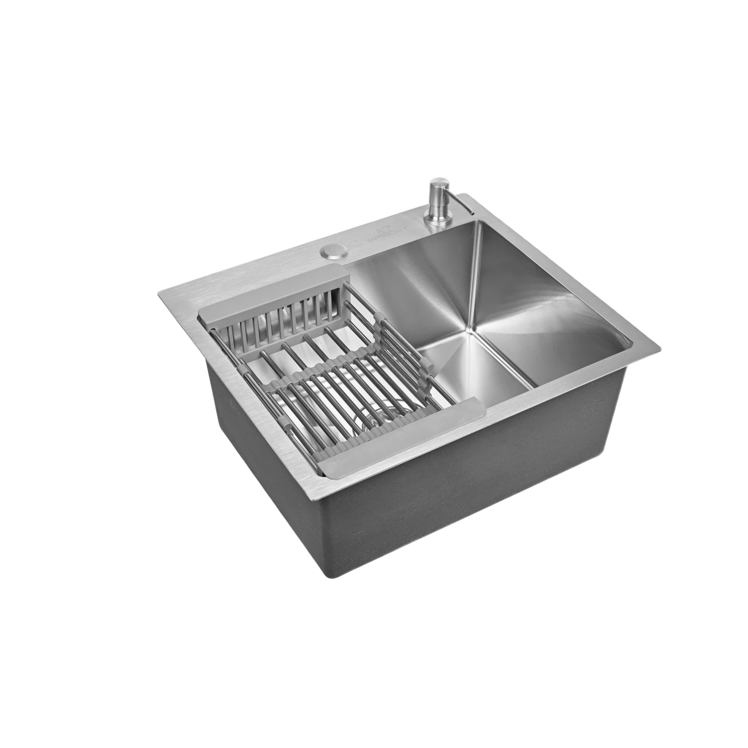 Изображение товара Мойка для кухни нержавеющая 58х48. Сифон с ведерком, дозатор, коландер. WS35848/W02-114/W405A/W302644