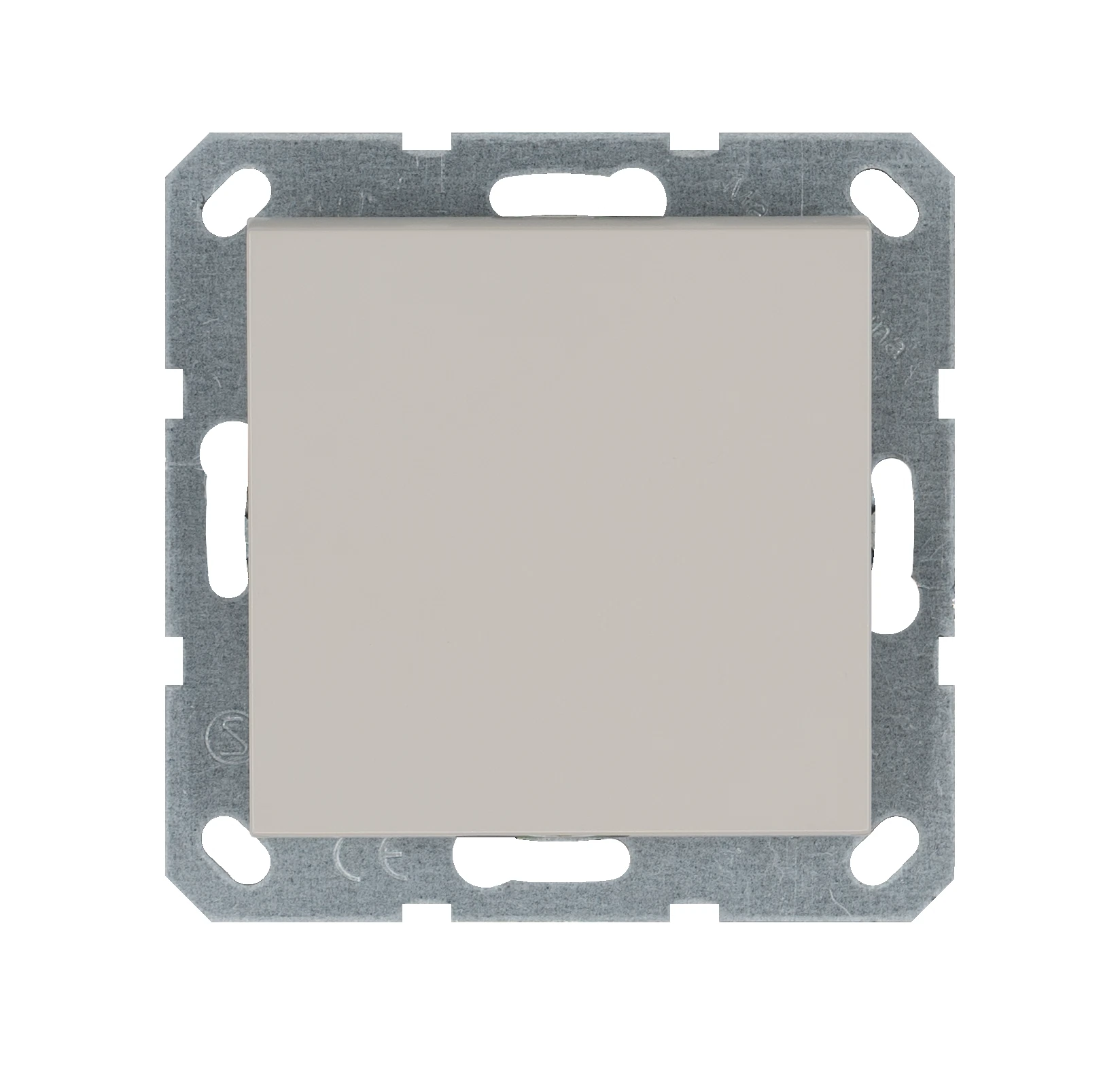 Изображение товара Выключатель 1-кл Jasmart G Тауп 10A 250V для скрытого монтажа