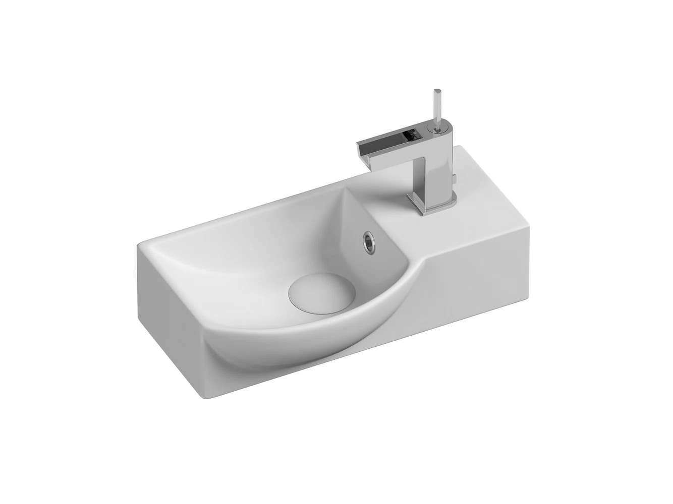 Изображение товара Подвесной прямоугольный умывальник Element 400x220x120мм Ceramica Nova