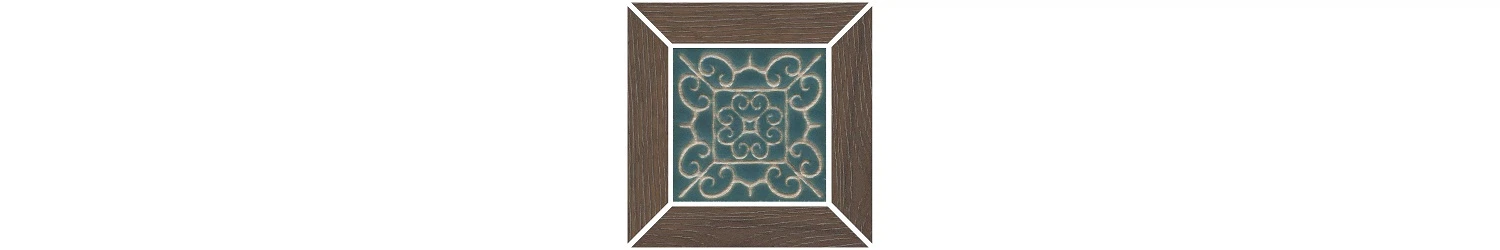 Изображение товара Вставка Тровазо наборный коричневый темный матовый 13x13x0,9 Kerama Marazzi арт. ID154