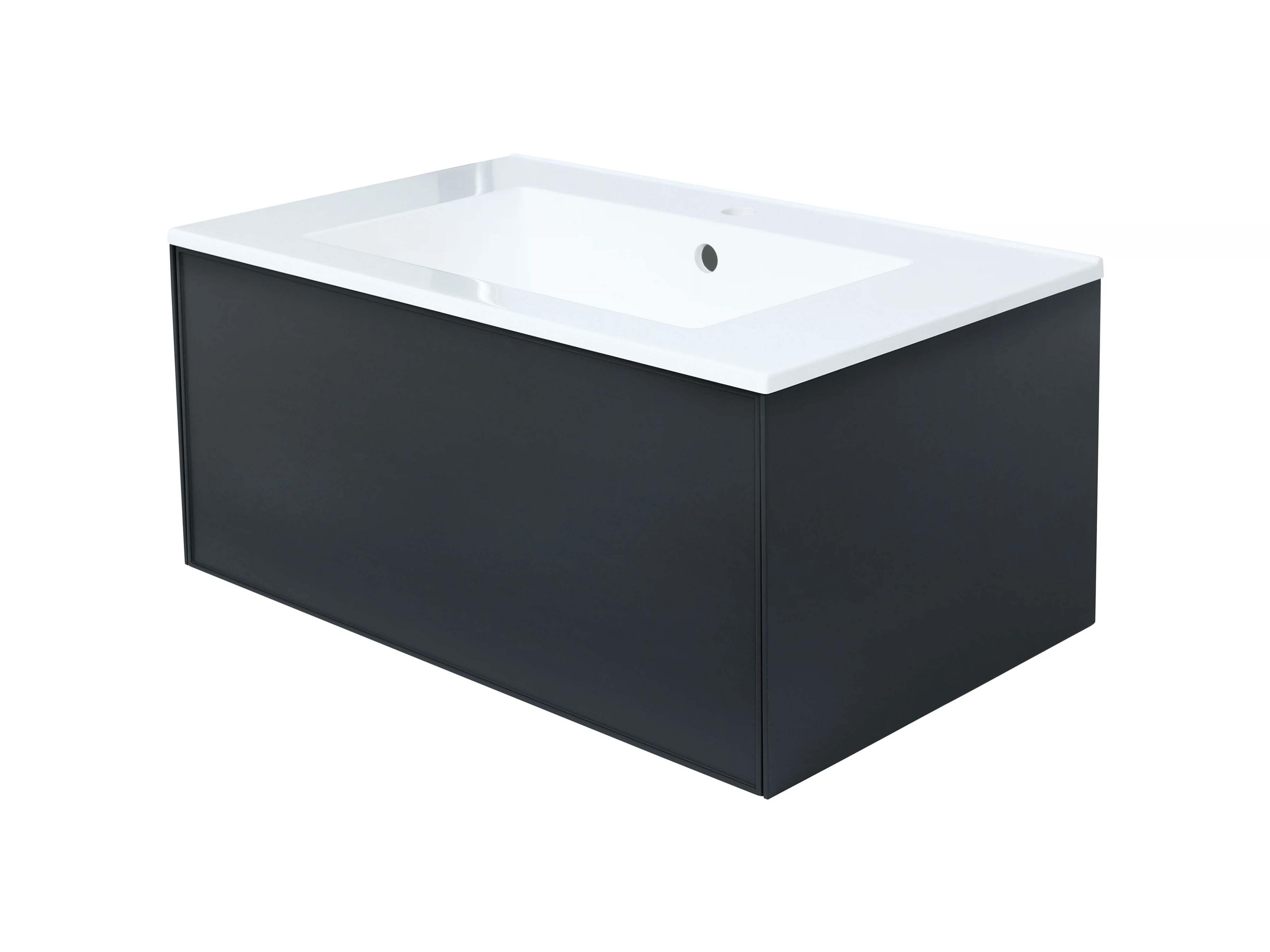 Изображение товара Тумба под раковину для ванной Uperwood Parma Premium 75х47х35 см черный матовый