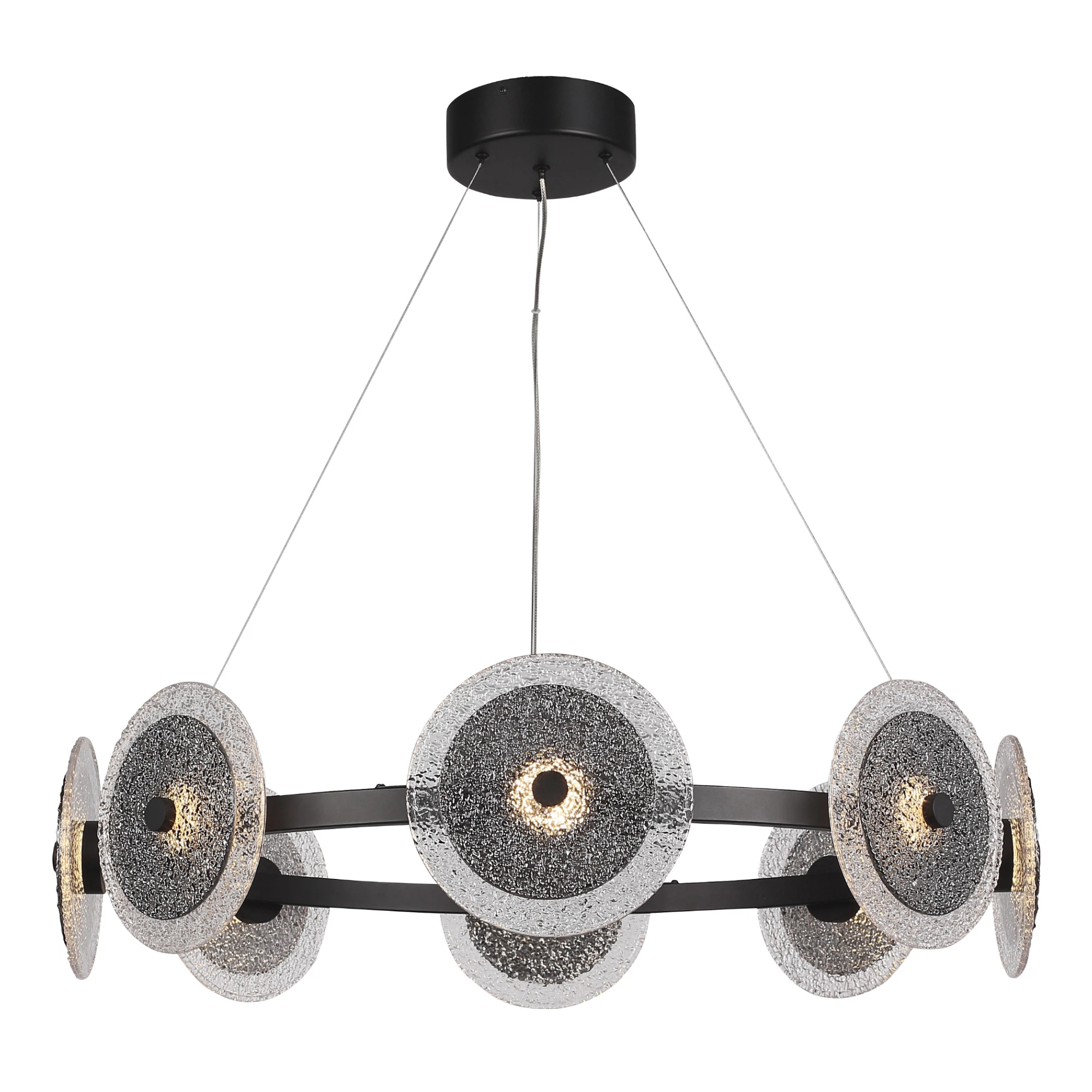 Изображение товара Подвесная люстра ST LUCE ALUMNO LED 1х44W черная стекло modern minimalism