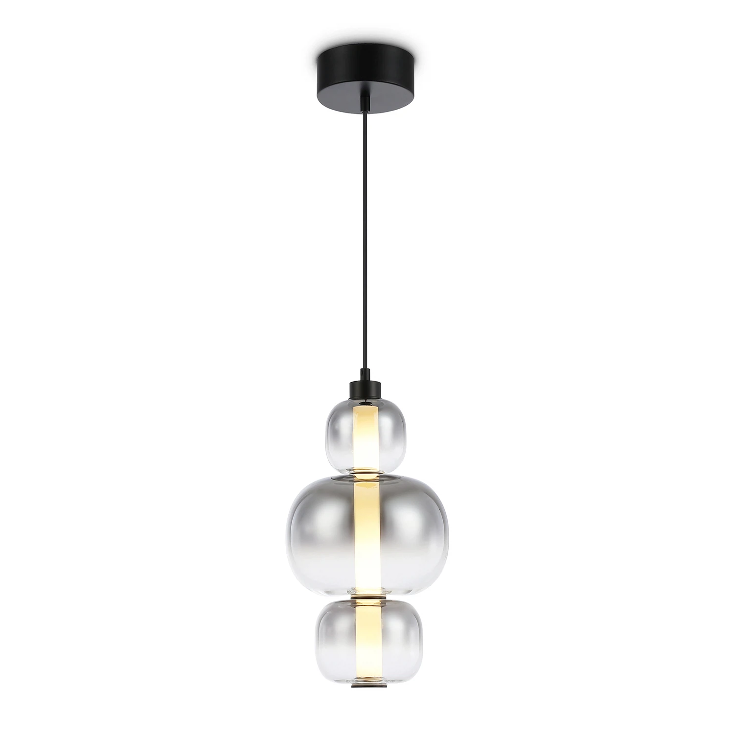 Изображение товара Подвесной светодиодный светильник Ambrella Light LH11057 в стиле модерн черного цвета
