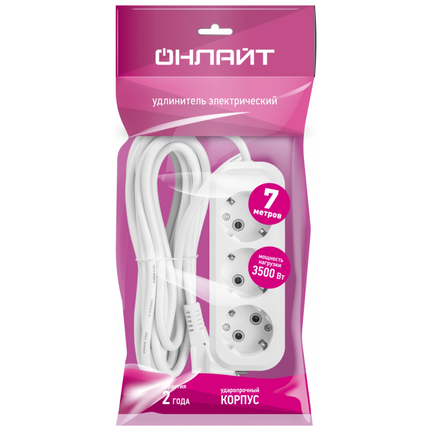 Изображение товара Удлинитель ОНЛАЙТ 90 519 OPE-S-03-700-E-3x1