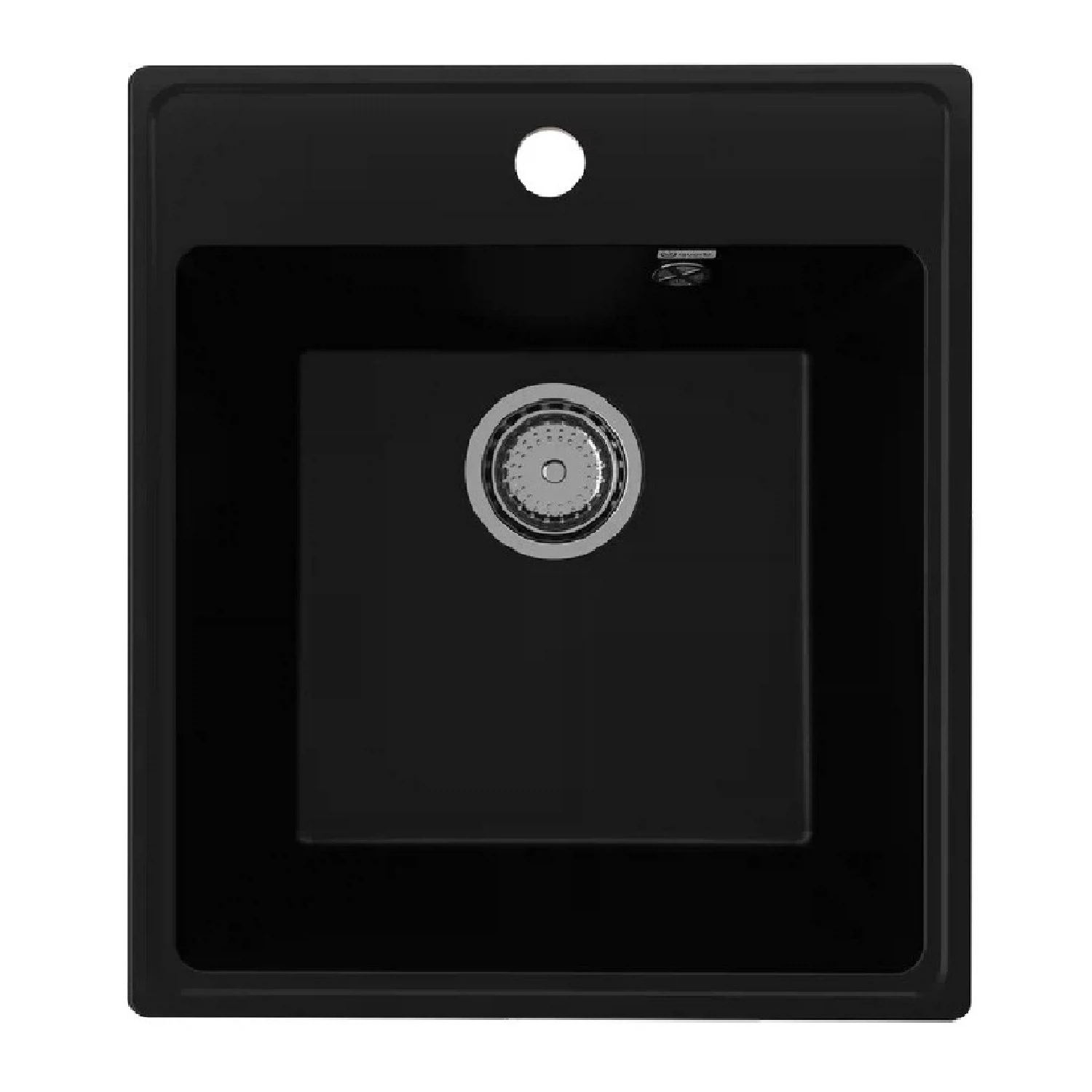 Изображение товара Кухонная мойка Ulgran Quartz Forte 425-07 черная, искусственный мрамор